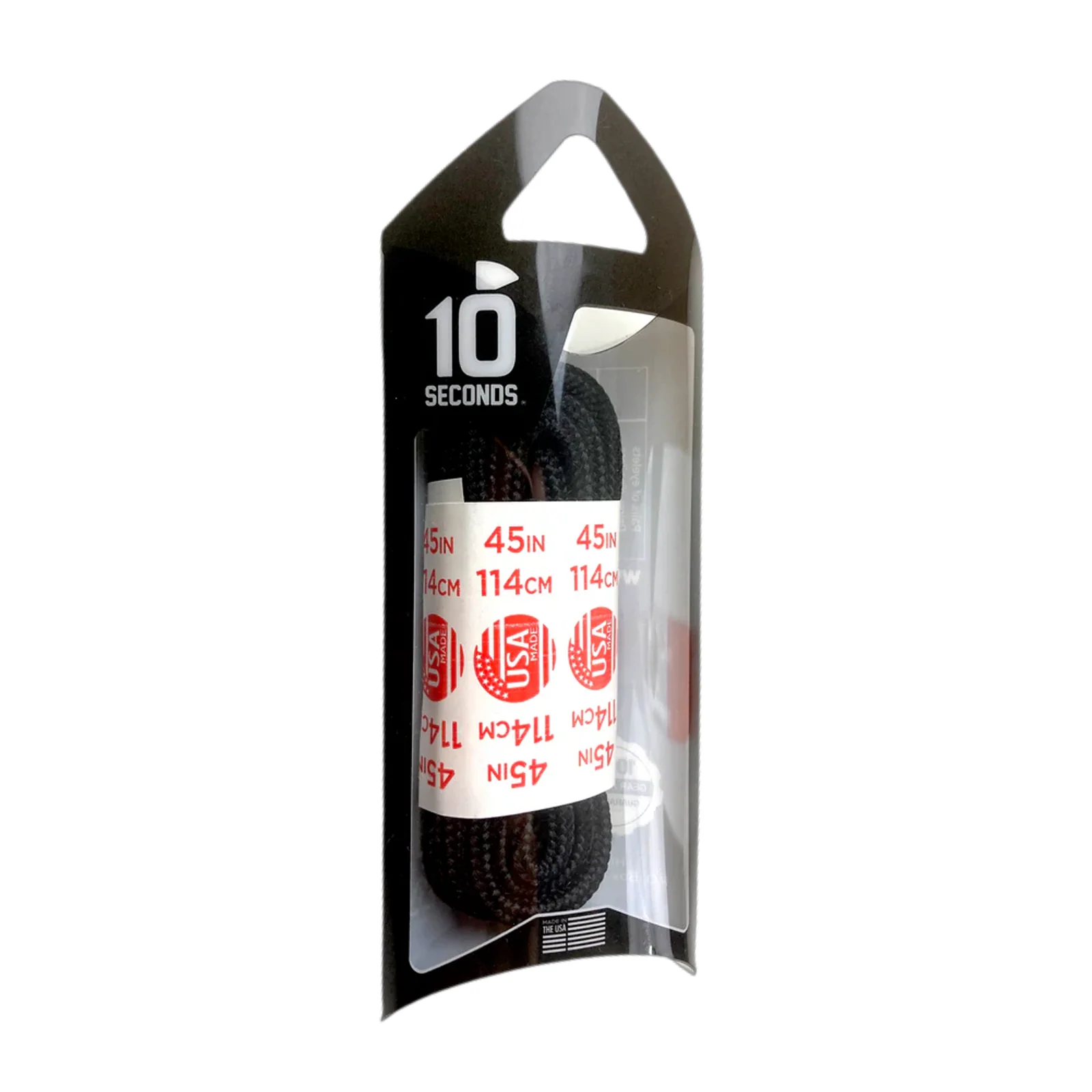 10 Seconds Athletic Hiker Shoelace - Black - Image 2