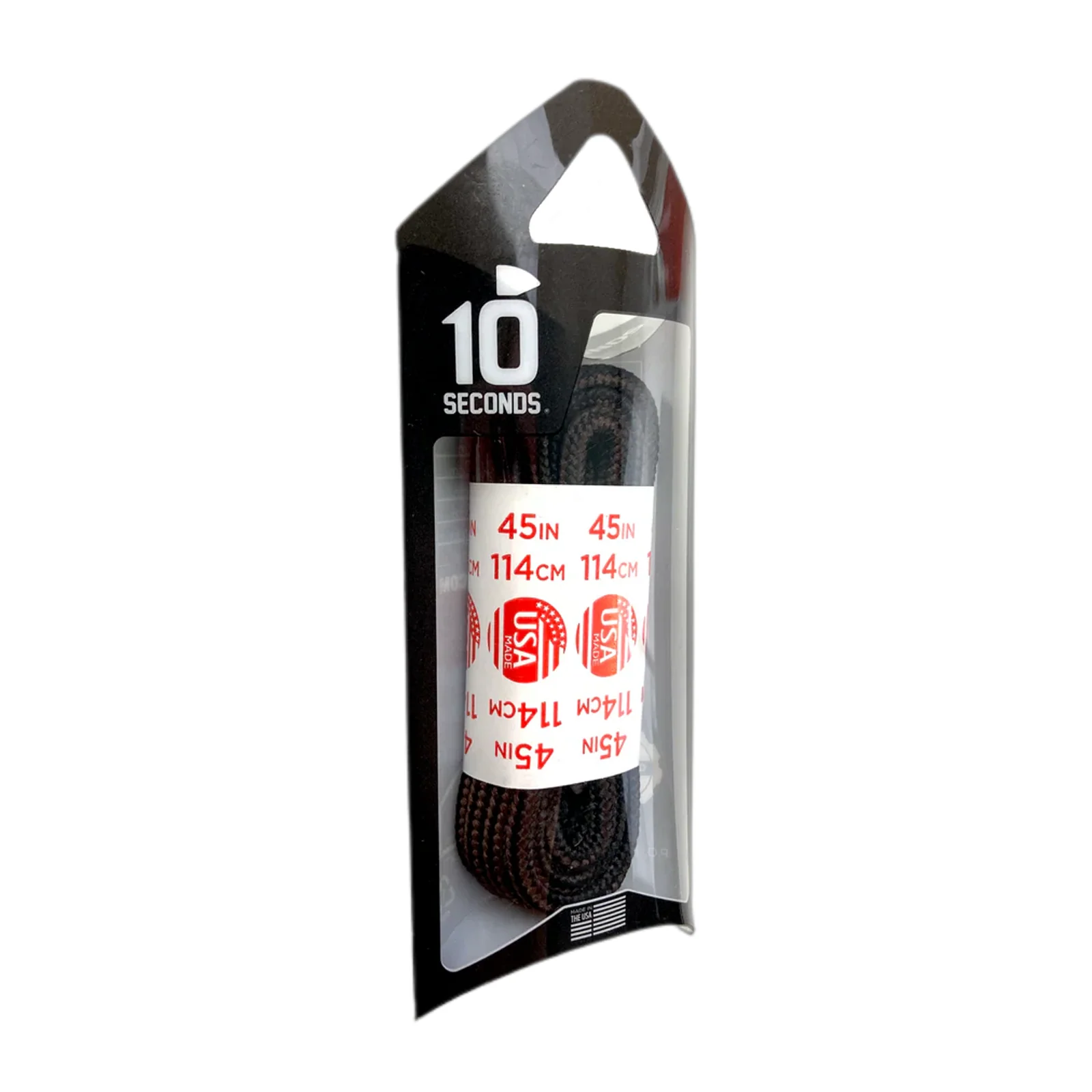 10 Seconds Athletic Hiker Shoelace - Black/Brown