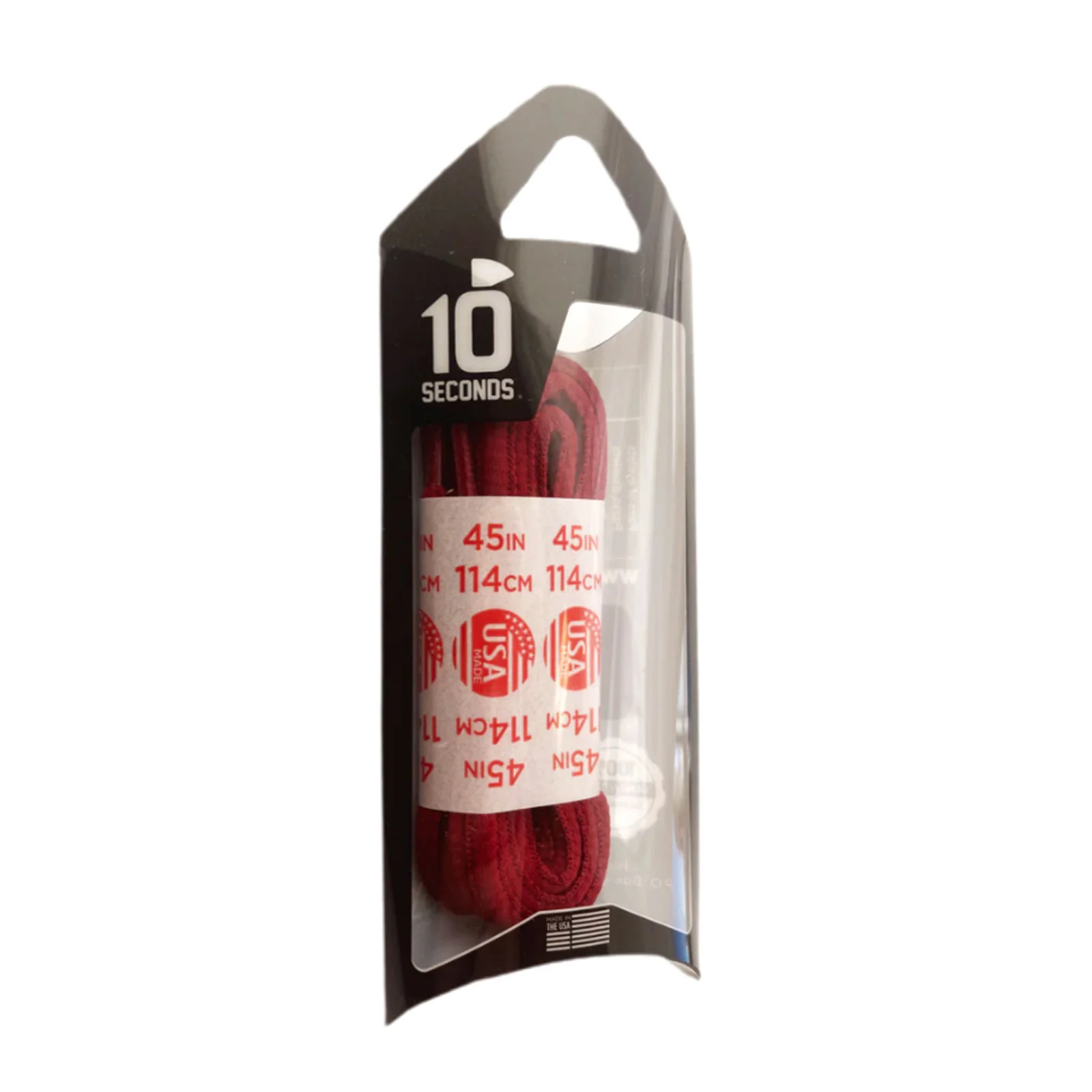 10 Seconds Athletic Oval Shoelace - Red - Image 2