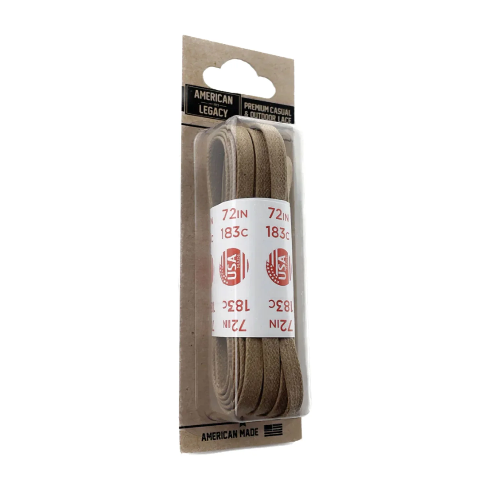 10 Seconds Flat Glazed Casual Shoelace - Alabaster - Image 2
