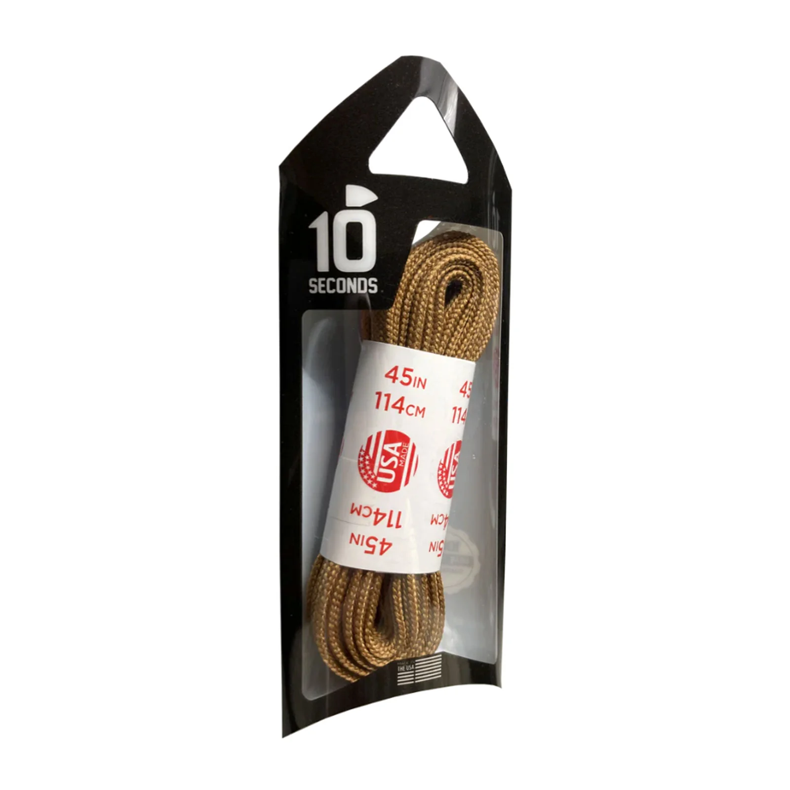 10 Seconds Flat Nylon Shoelace - Dark Tan