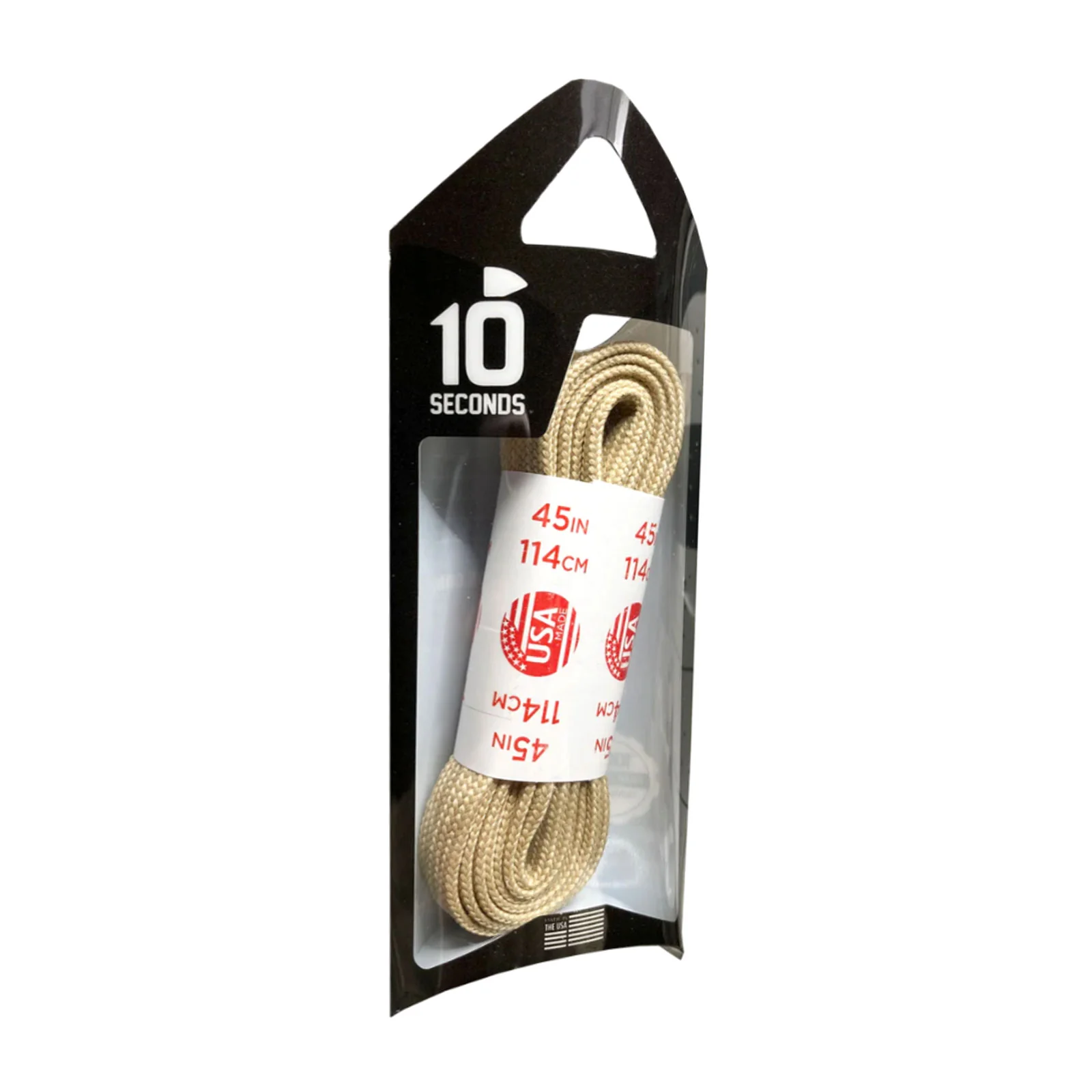 10 Seconds Flat Nylon Shoelace - Sand