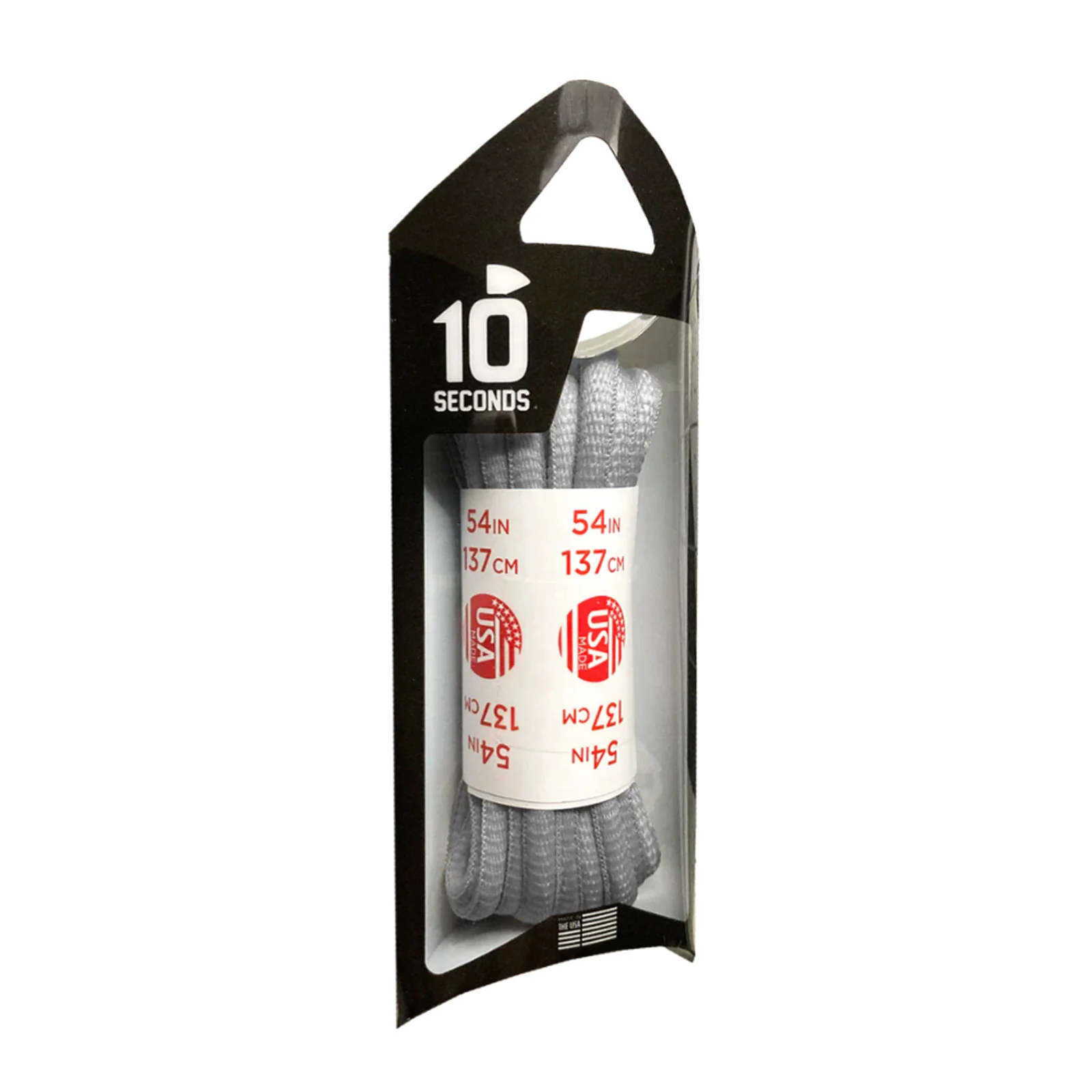 10 Seconds Nylon Oval SoftTouch Shoelace - Grey