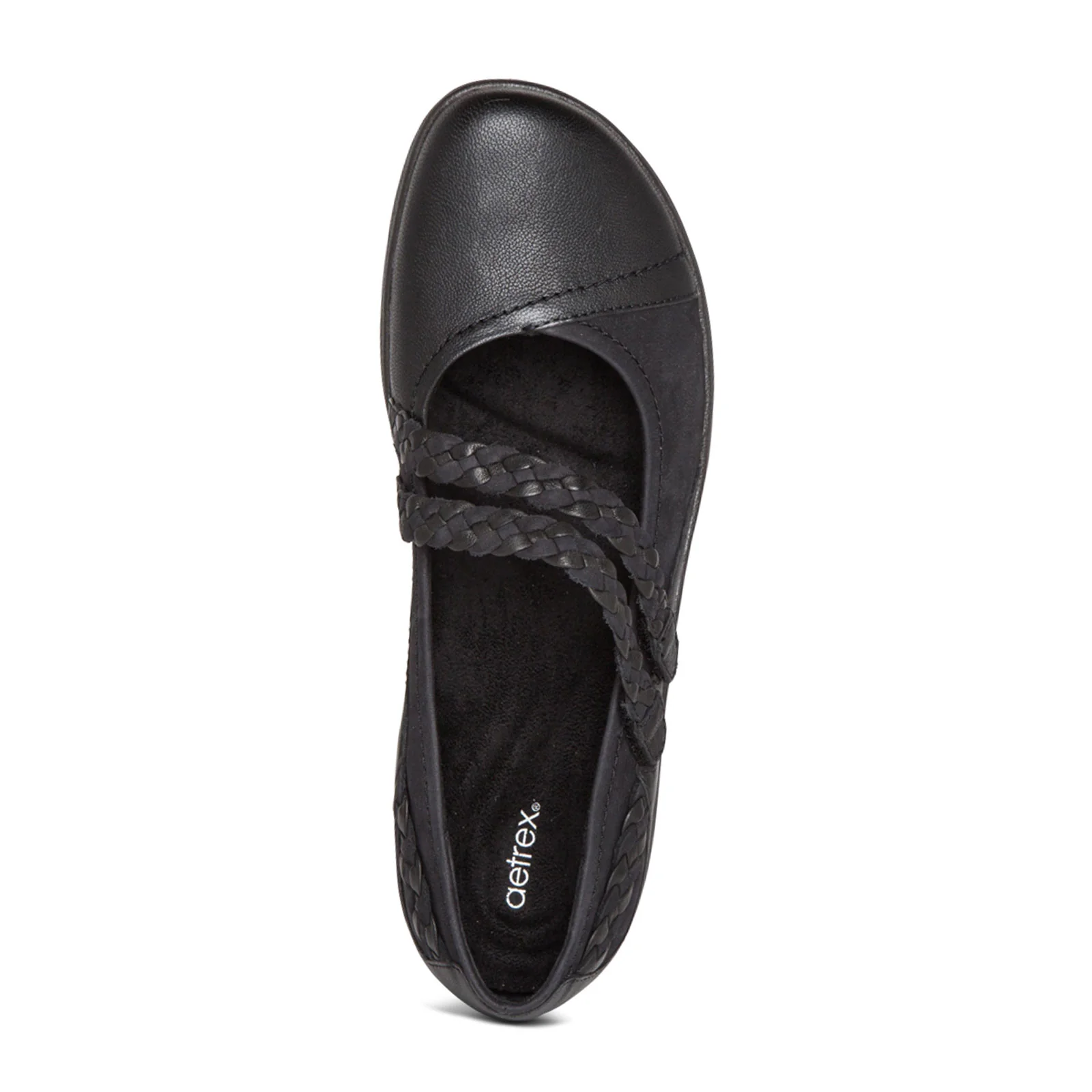 Aetrex Annie Mary Jane (Women) - Black Leather - Image 4