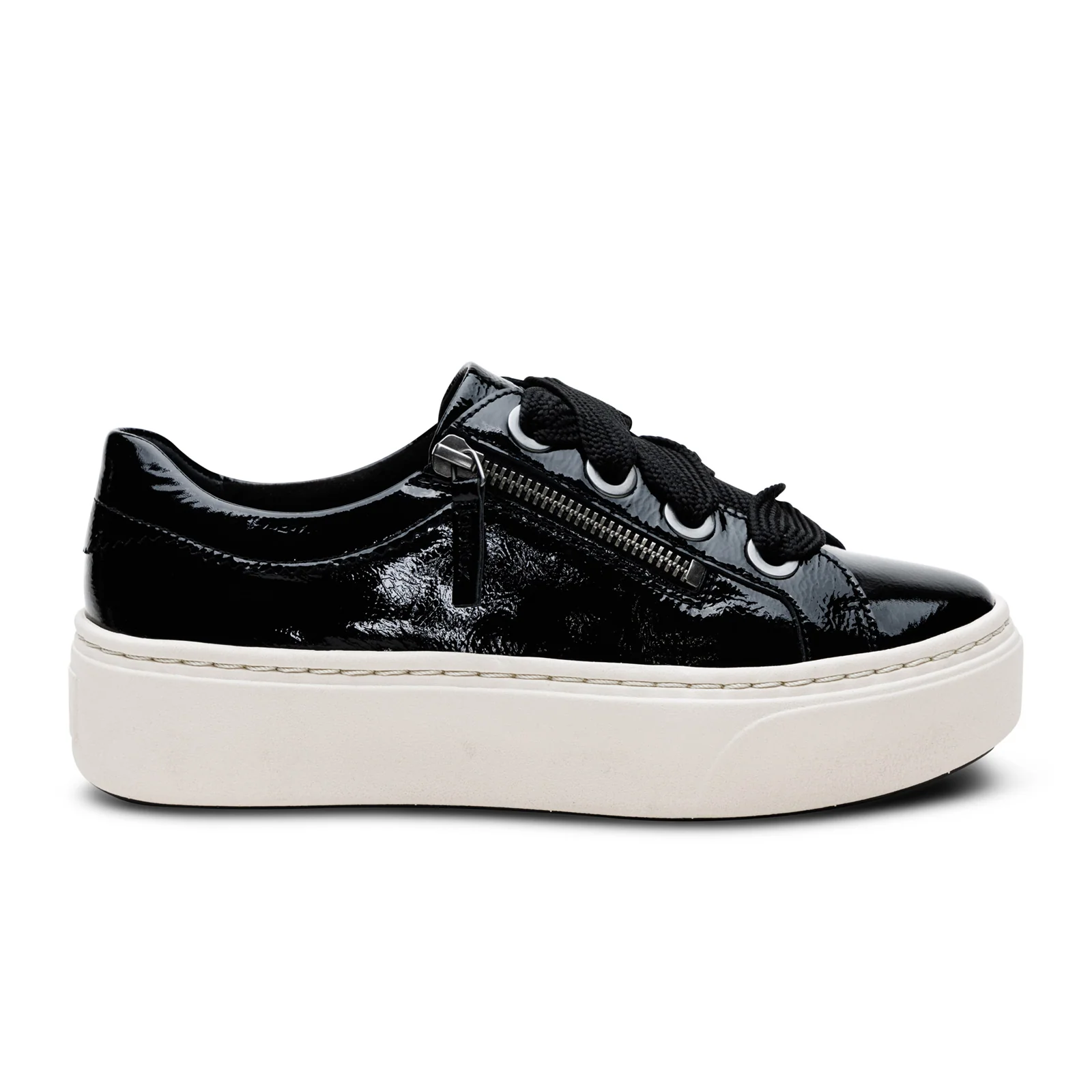 Aetrex Aubrey Sneaker (Women) - Black Patent