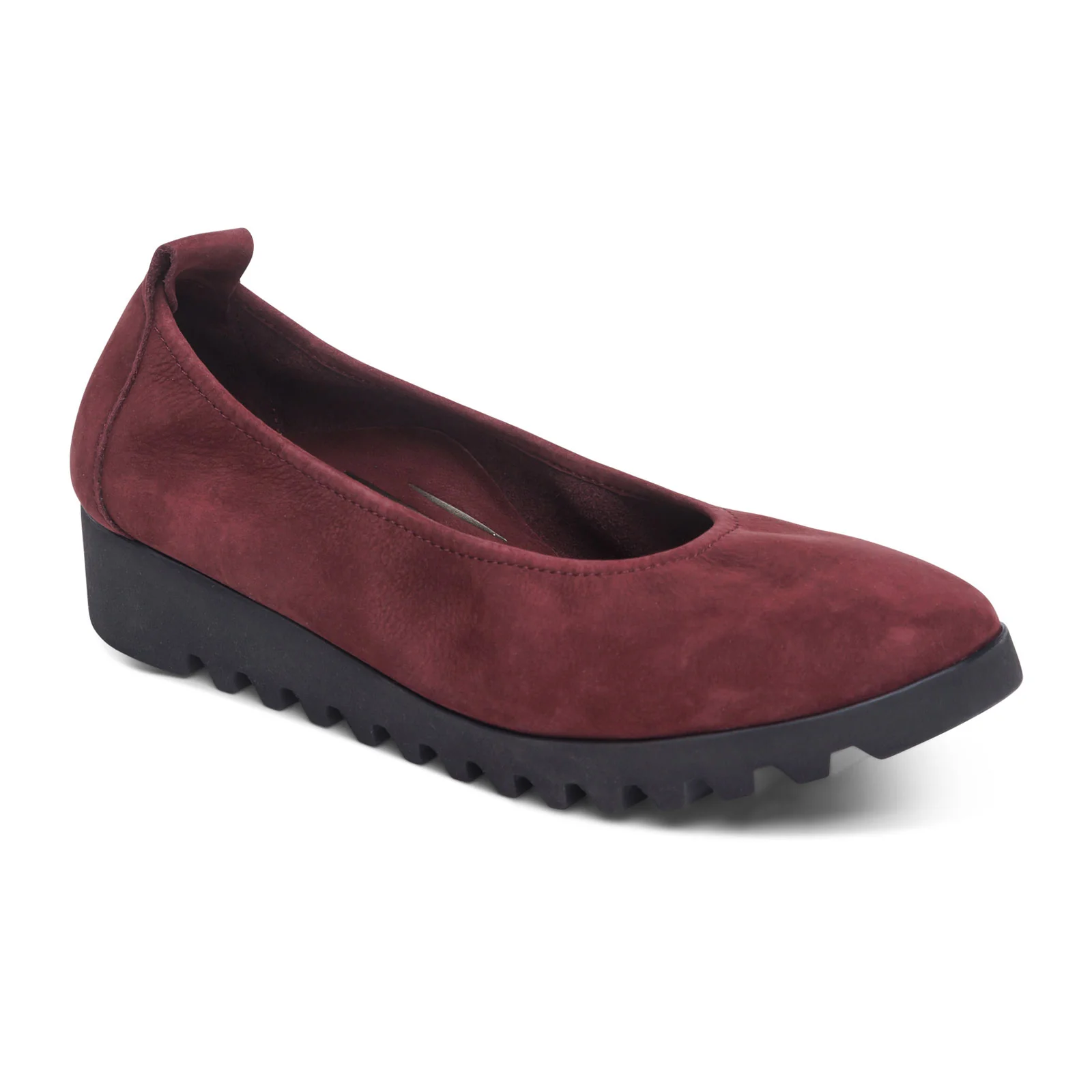 Aetrex Brianna Ballet Flat (Women) - Burgundy - Image 3