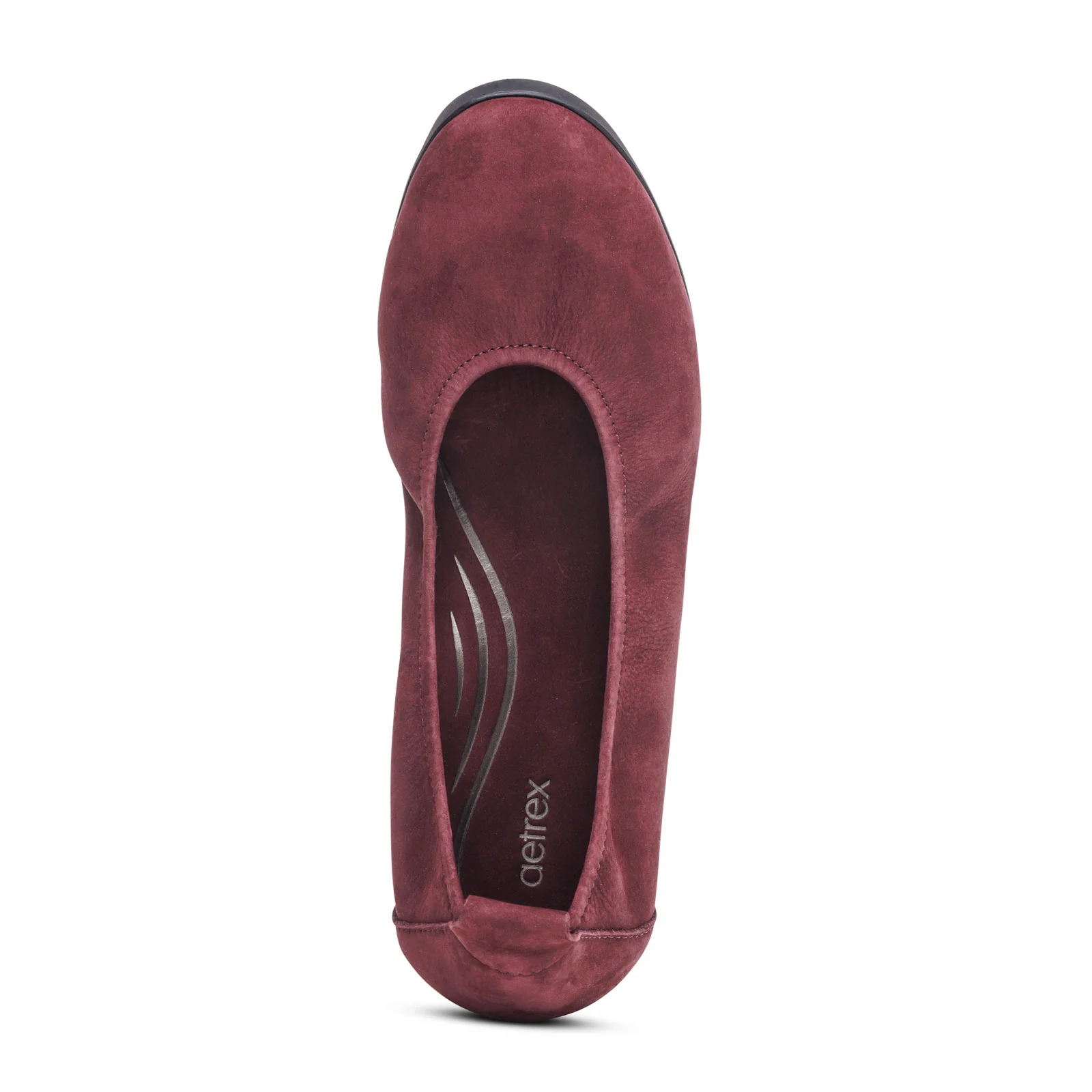 Aetrex Brianna Ballet Flat (Women) - Burgundy - Image 4
