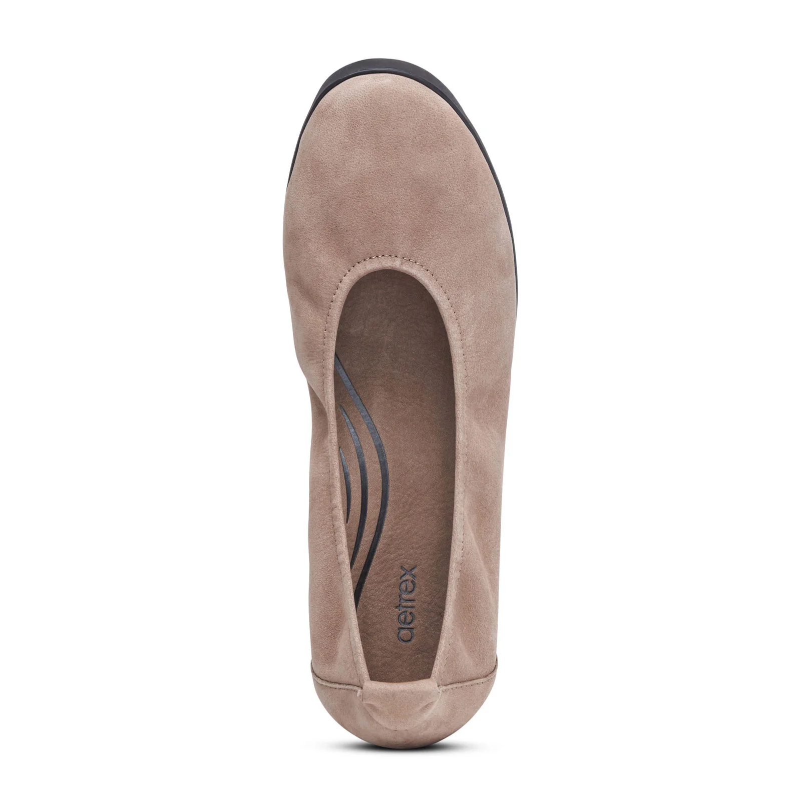 Aetrex Brianna Ballet Flat (Women) - Taupe - Image 4