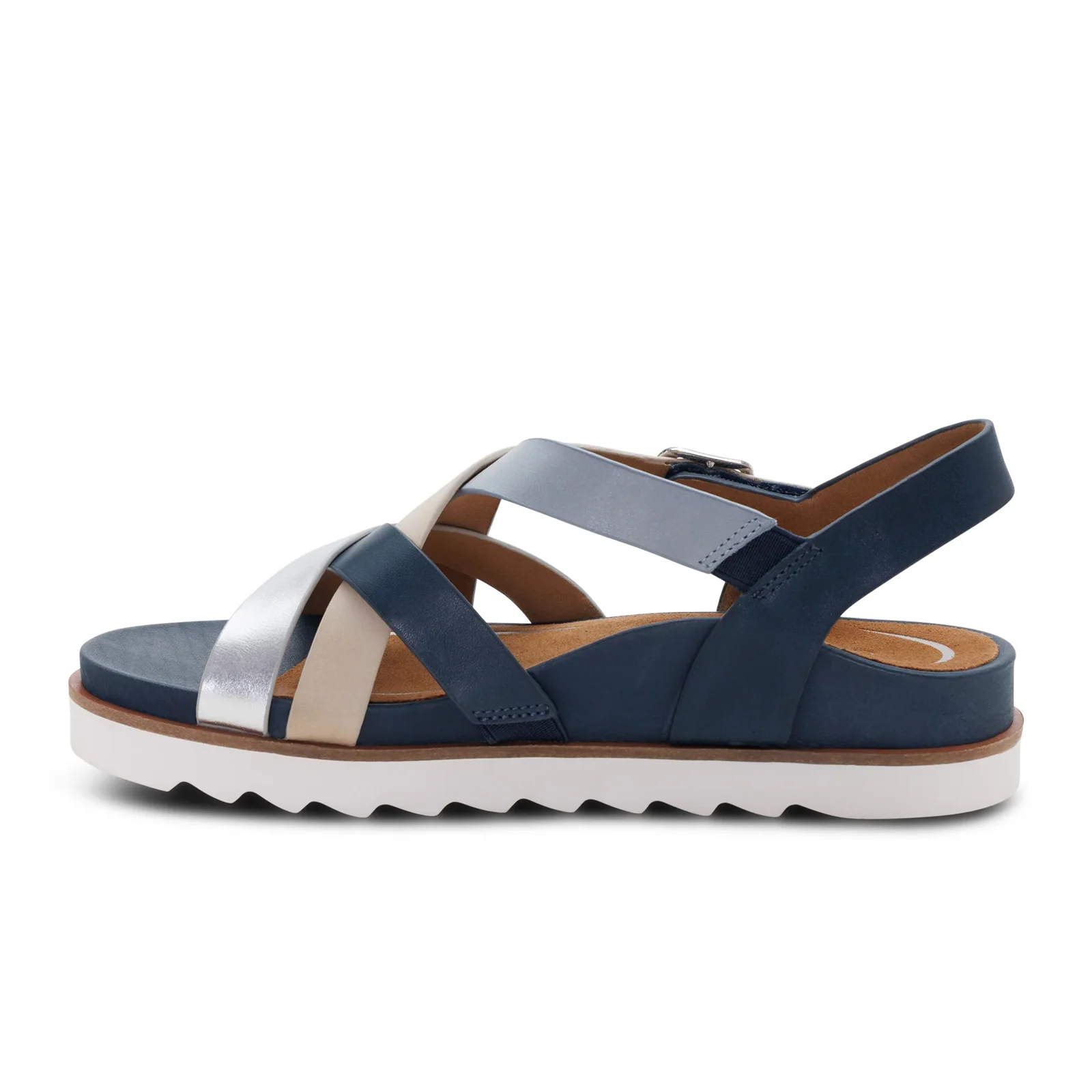 Aetrex Carmen Backstrap Sandal (Women) - Navy Multi - Image 2