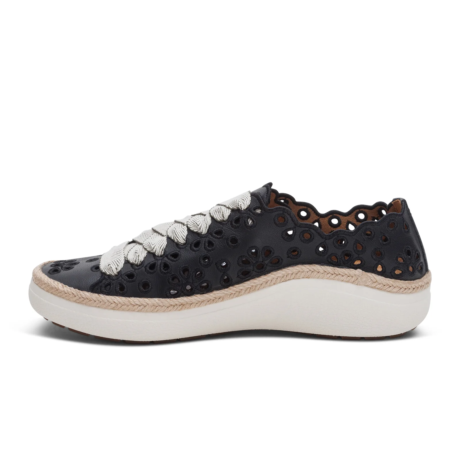 Aetrex Charlotte Sneaker (Women) - Black - Image 2