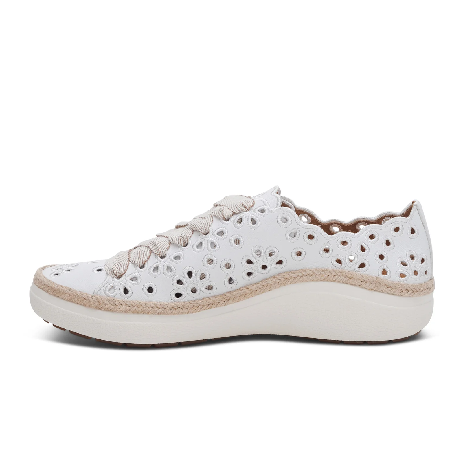 Aetrex Charlotte Sneaker (Women) - White - Image 2