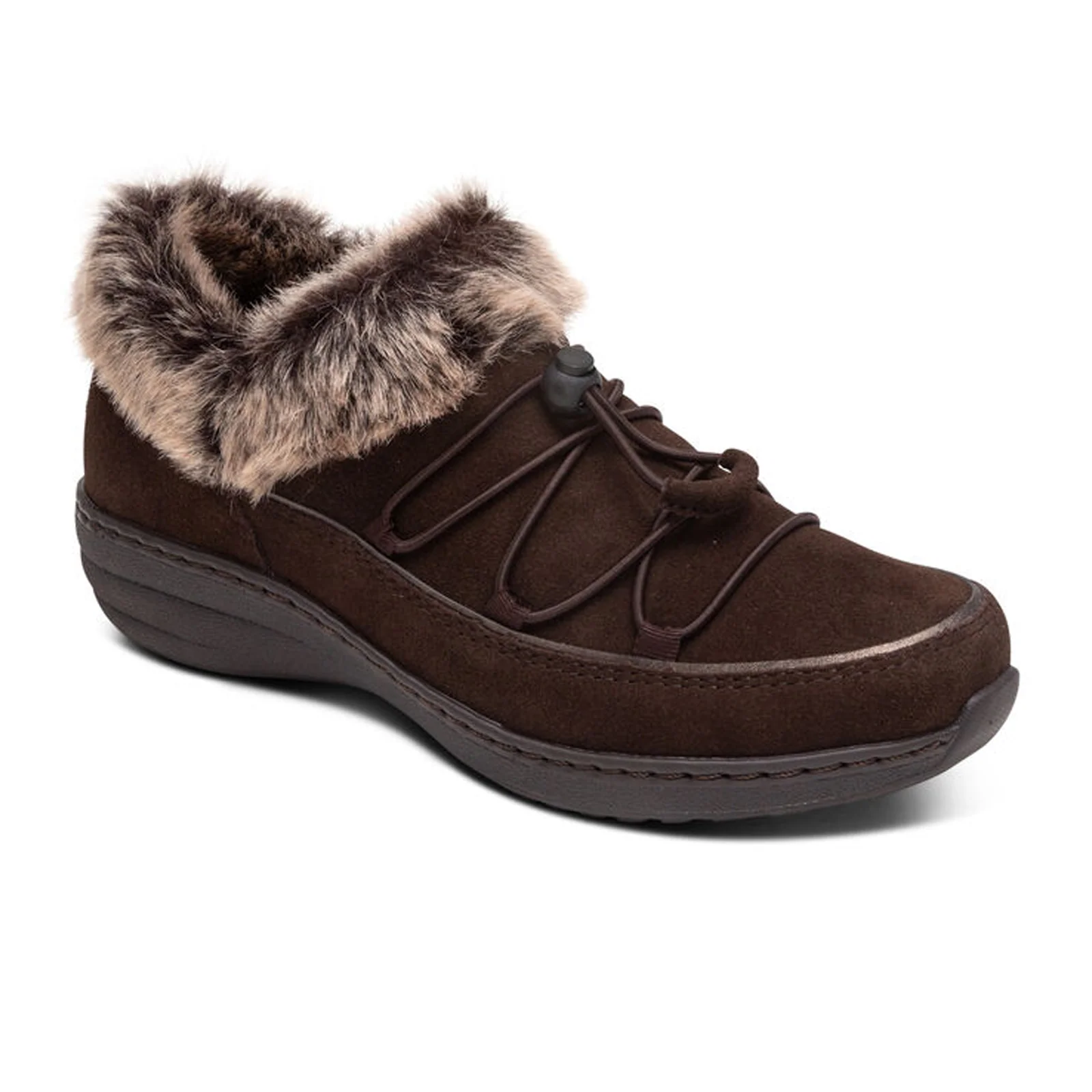 Aetrex Chrissy Slip On (Women) - Espresso Leather