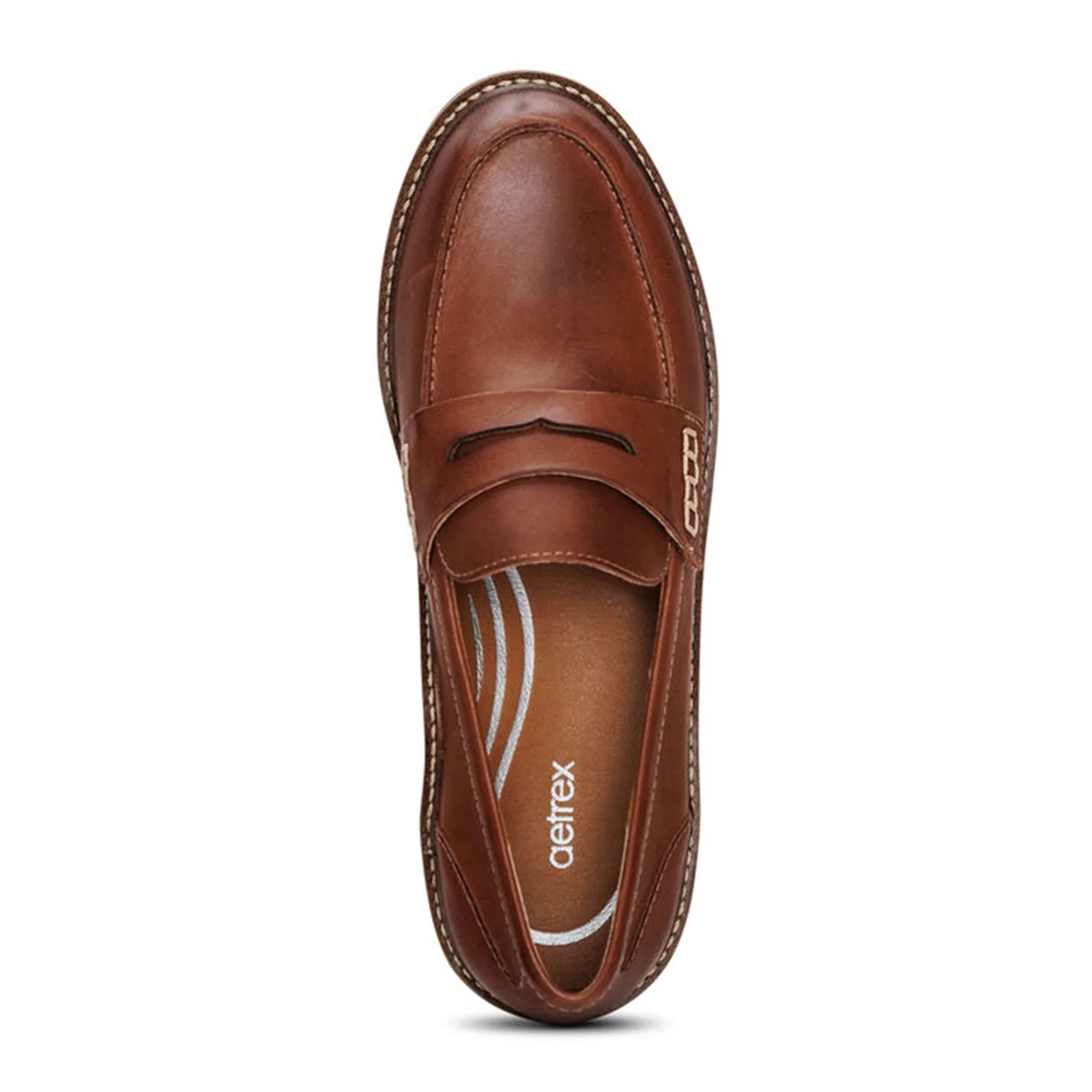 Aetrex Colette Loafer (Women) - Cognac - Image 4