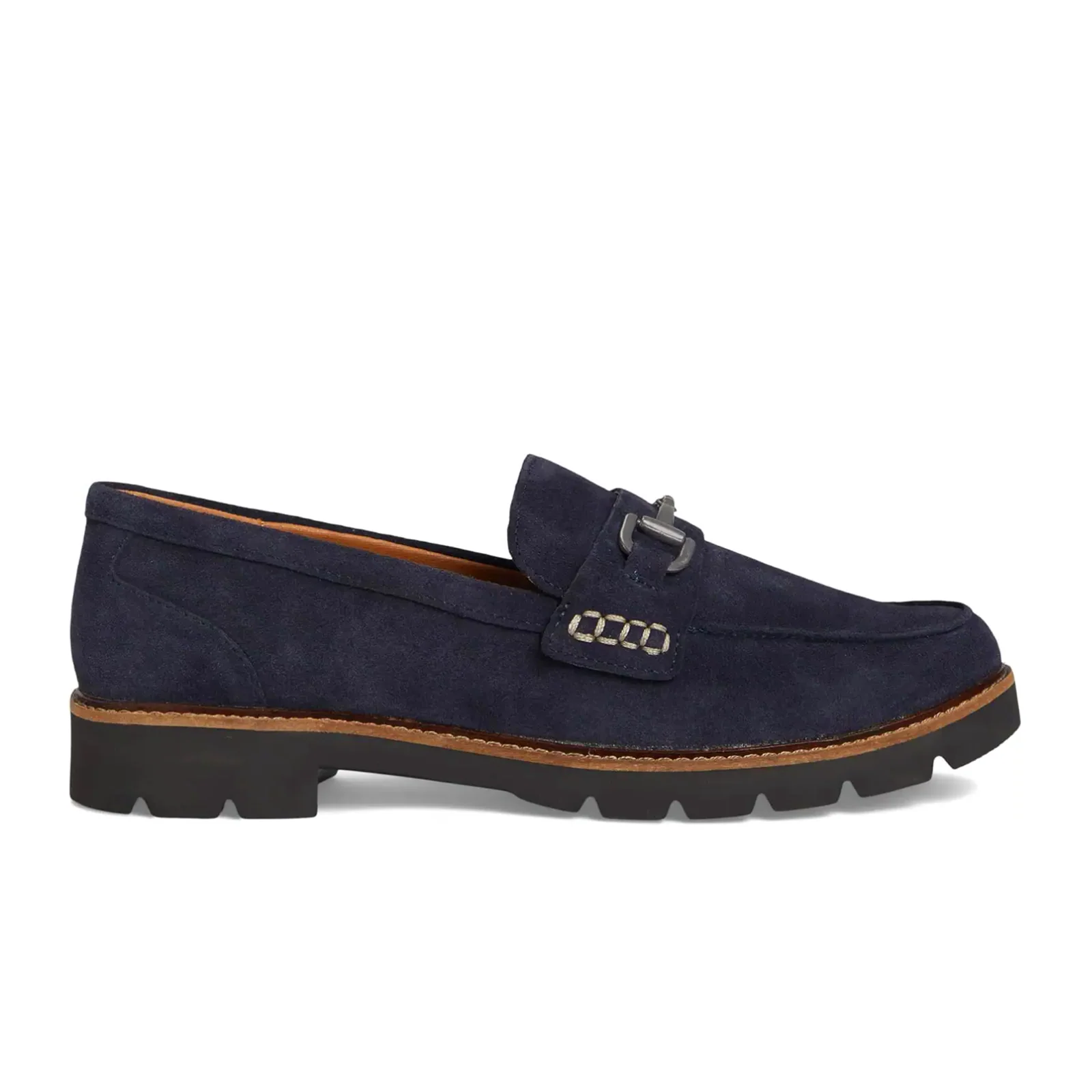 Aetrex Colette Loafer (Women) - Navy Suede