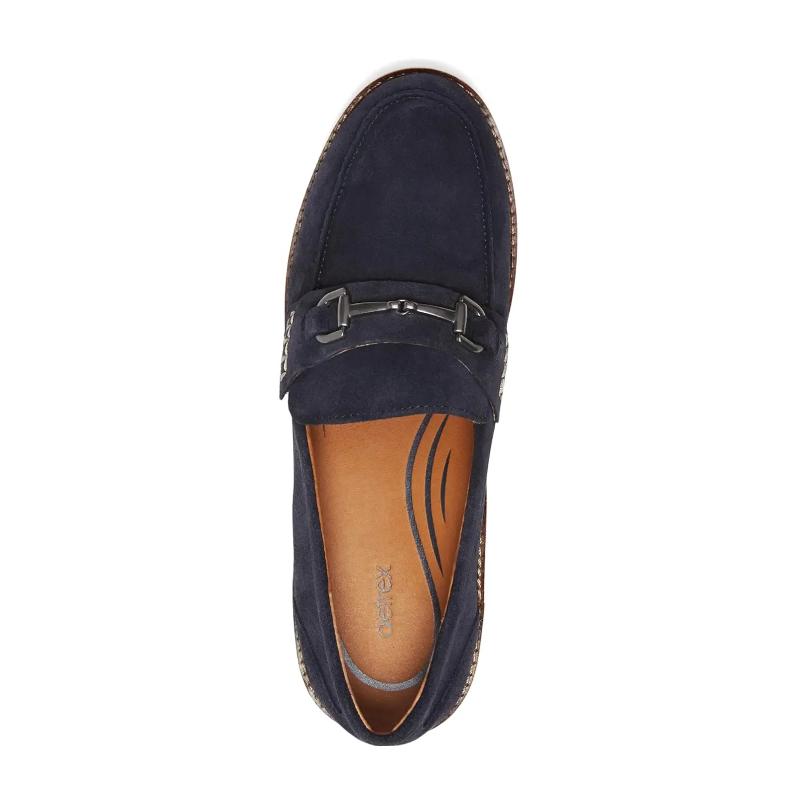 Aetrex Colette Loafer (Women) - Navy Suede - Image 4