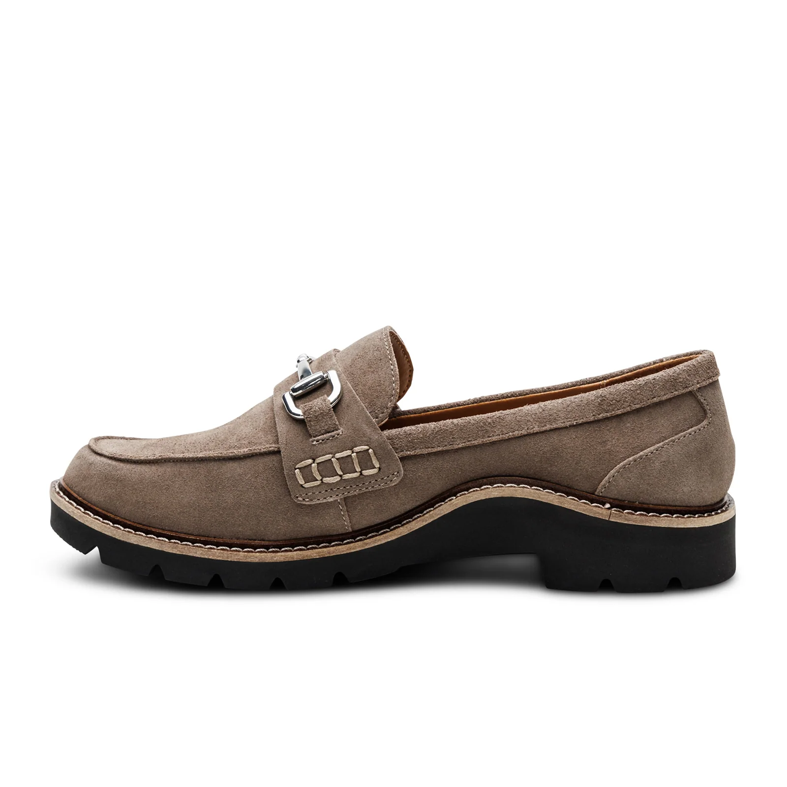 Aetrex Colette Loafer (Women) - Taupe Suede - Image 2