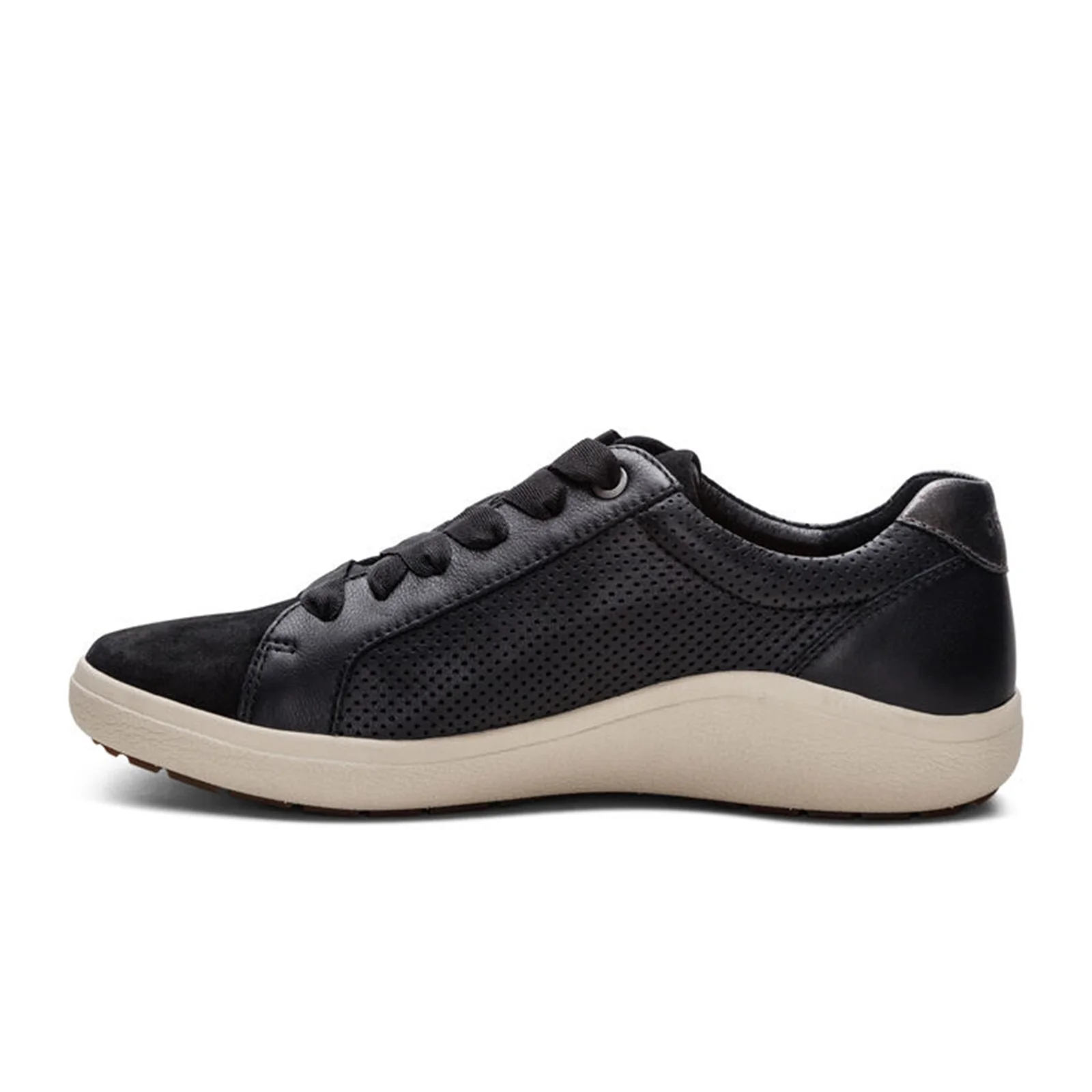 Aetrex Courtney Lace Up Sneaker (Women) - Black - Image 2