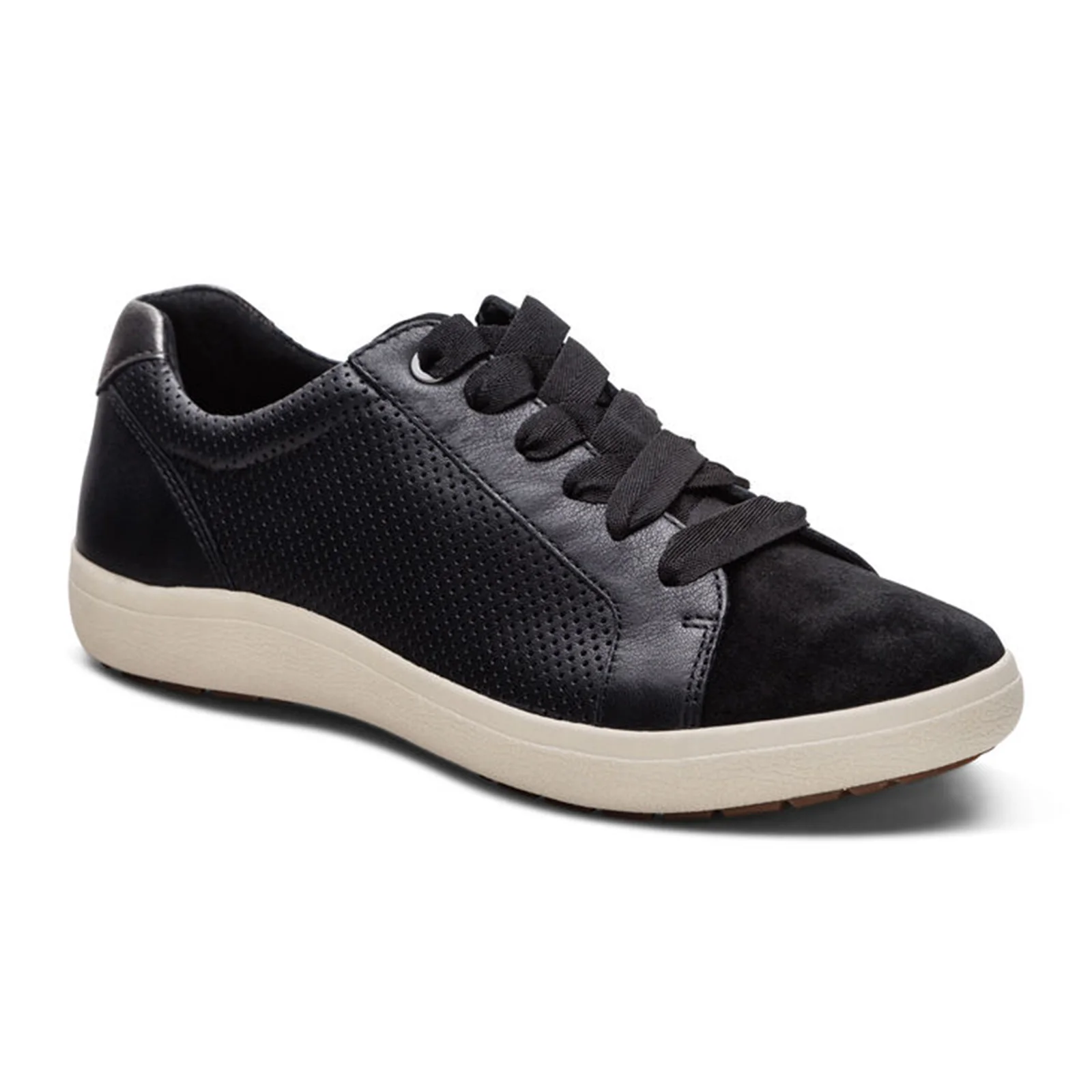 Aetrex Courtney Lace Up Sneaker (Women) - Black - Image 3