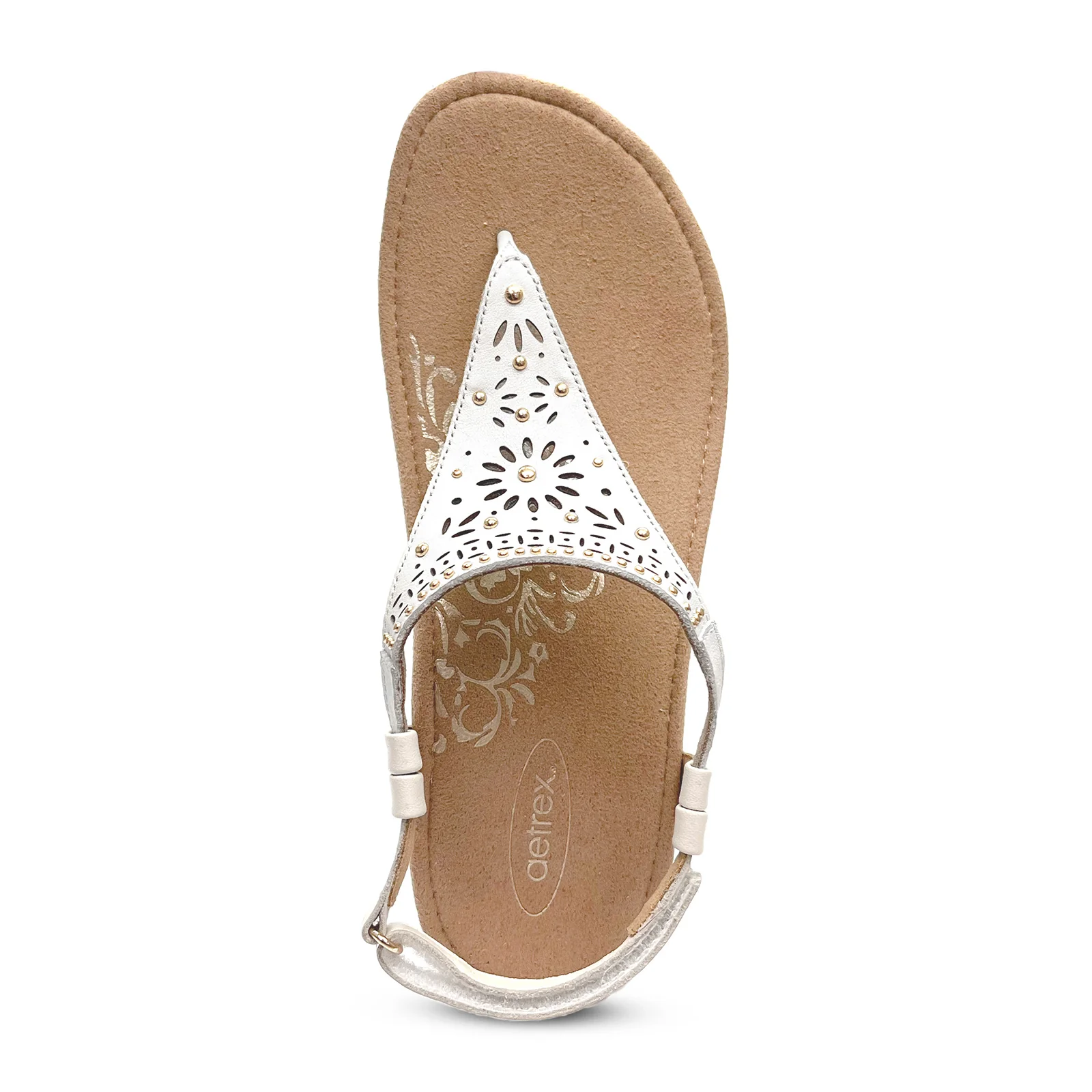 Aetrex Evelyn Backstrap Sandal (Women) - Ivory - Image 4