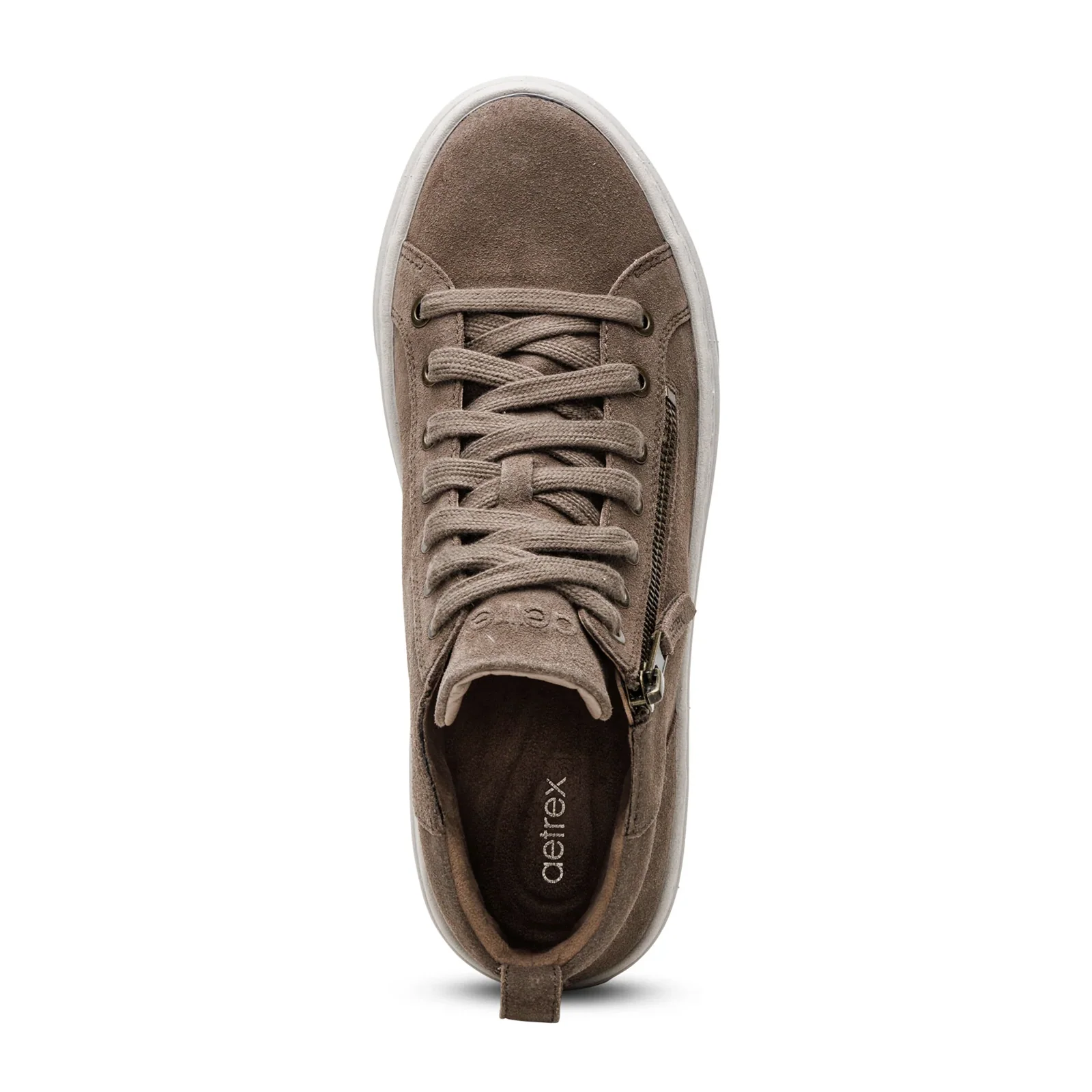Aetrex Gianna Mid Sneaker (Women) - Taupe - Image 6