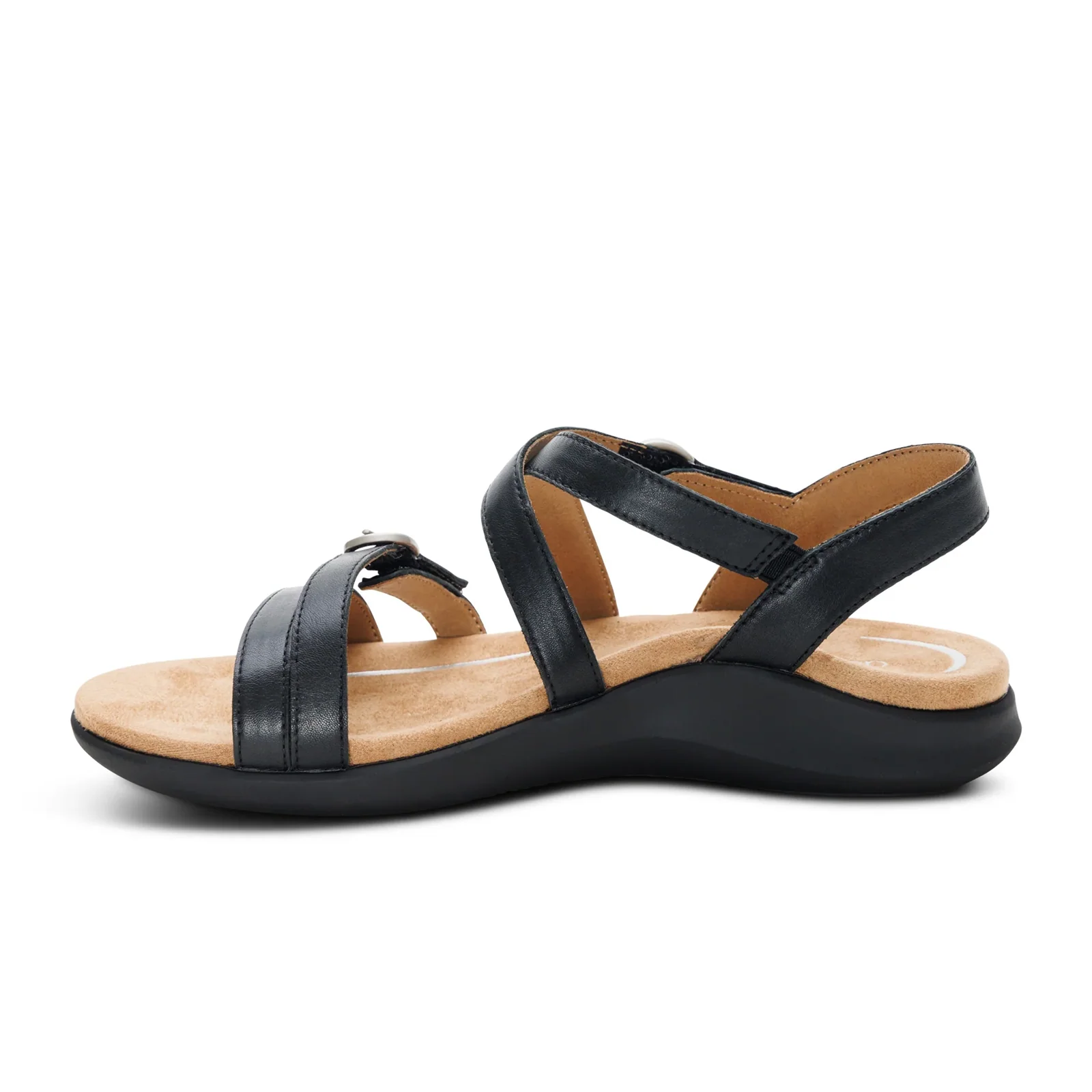 Aetrex Hadley Backstrap Sandal (Women) - Black - Image 2