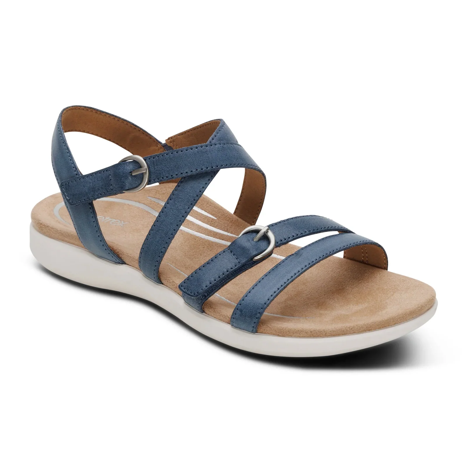 Aetrex Hadley Backstrap Sandal (Women) - Hazy Blue - Image 3