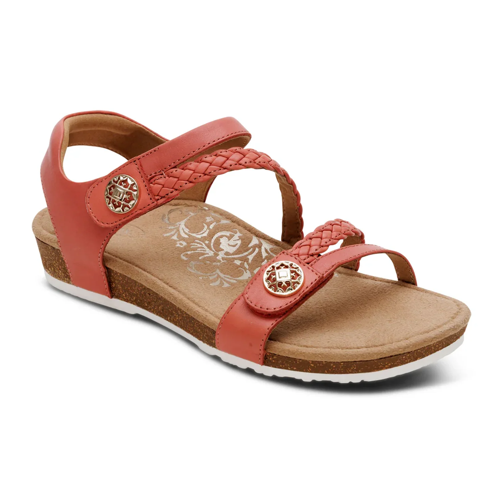 Aetrex Jillian Backstrap Sandal (Women) - Antique Rose - Image 3