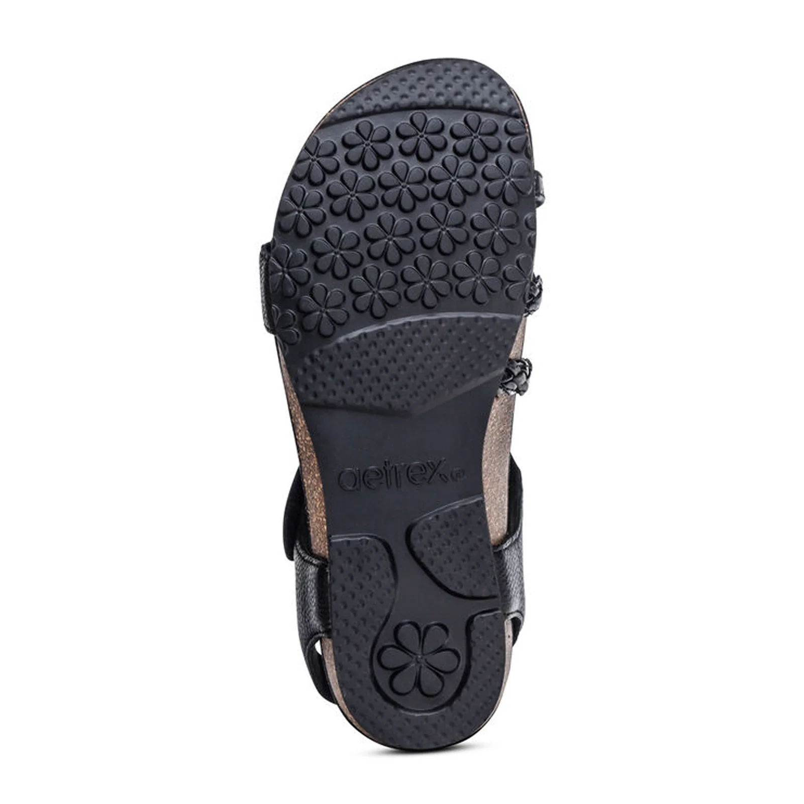 Aetrex Jillian Braided Backstrap Sandal (Women) - Black - Image 6