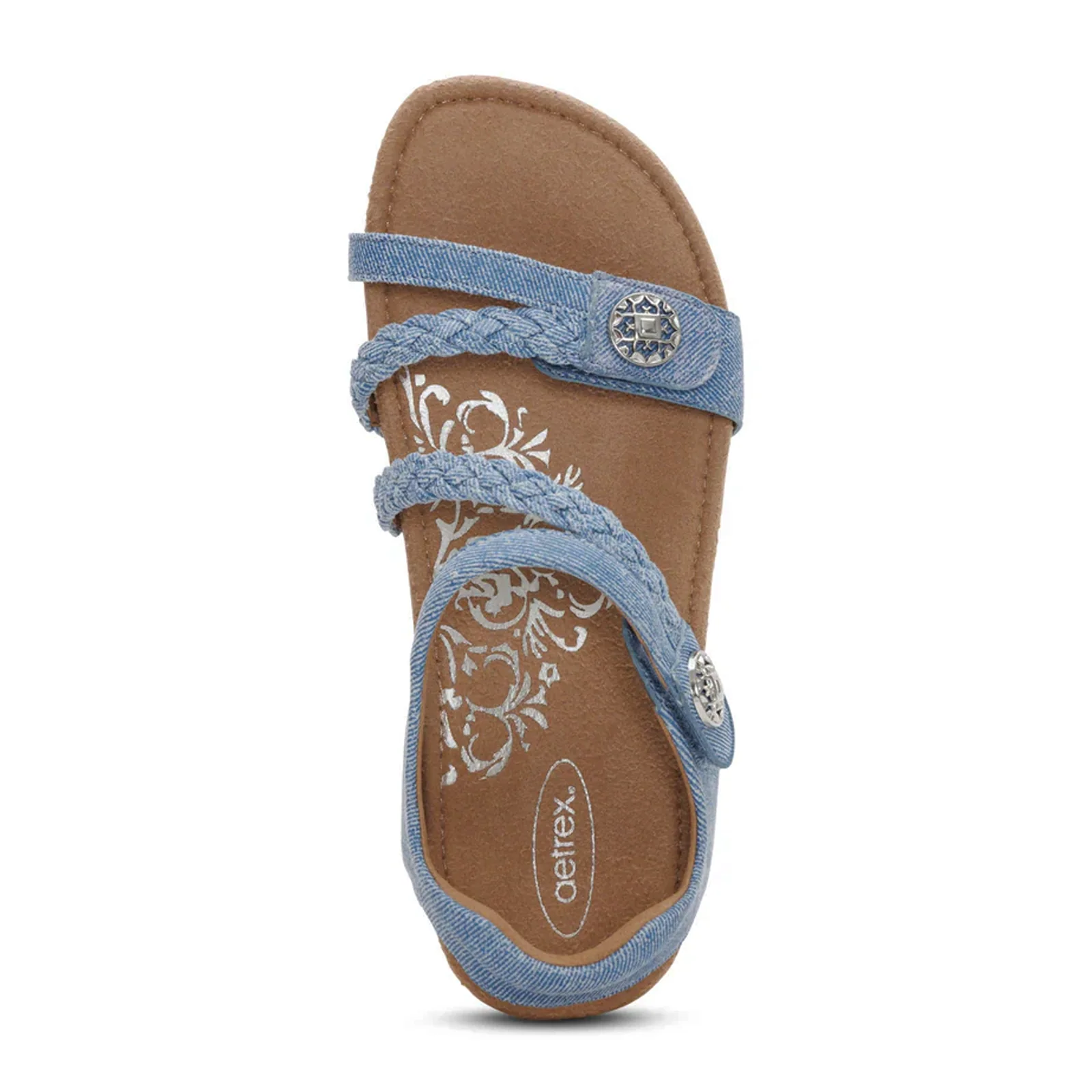Aetrex Jillian Backstrap Sandal (Women) - Denim - Image 5