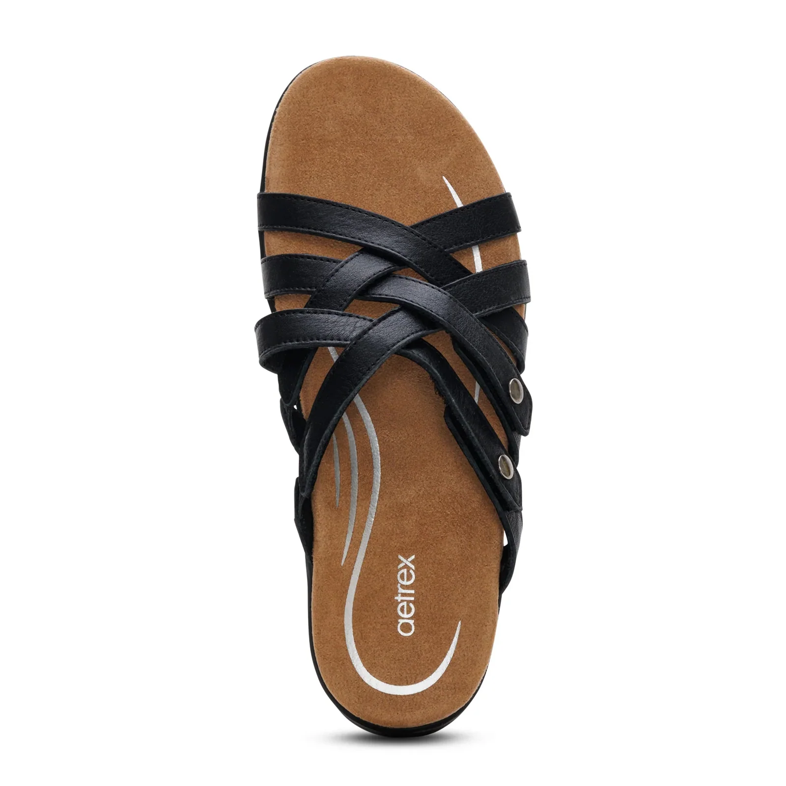 Aetrex Kasey Slide Sandal (Women) - Black - Image 5