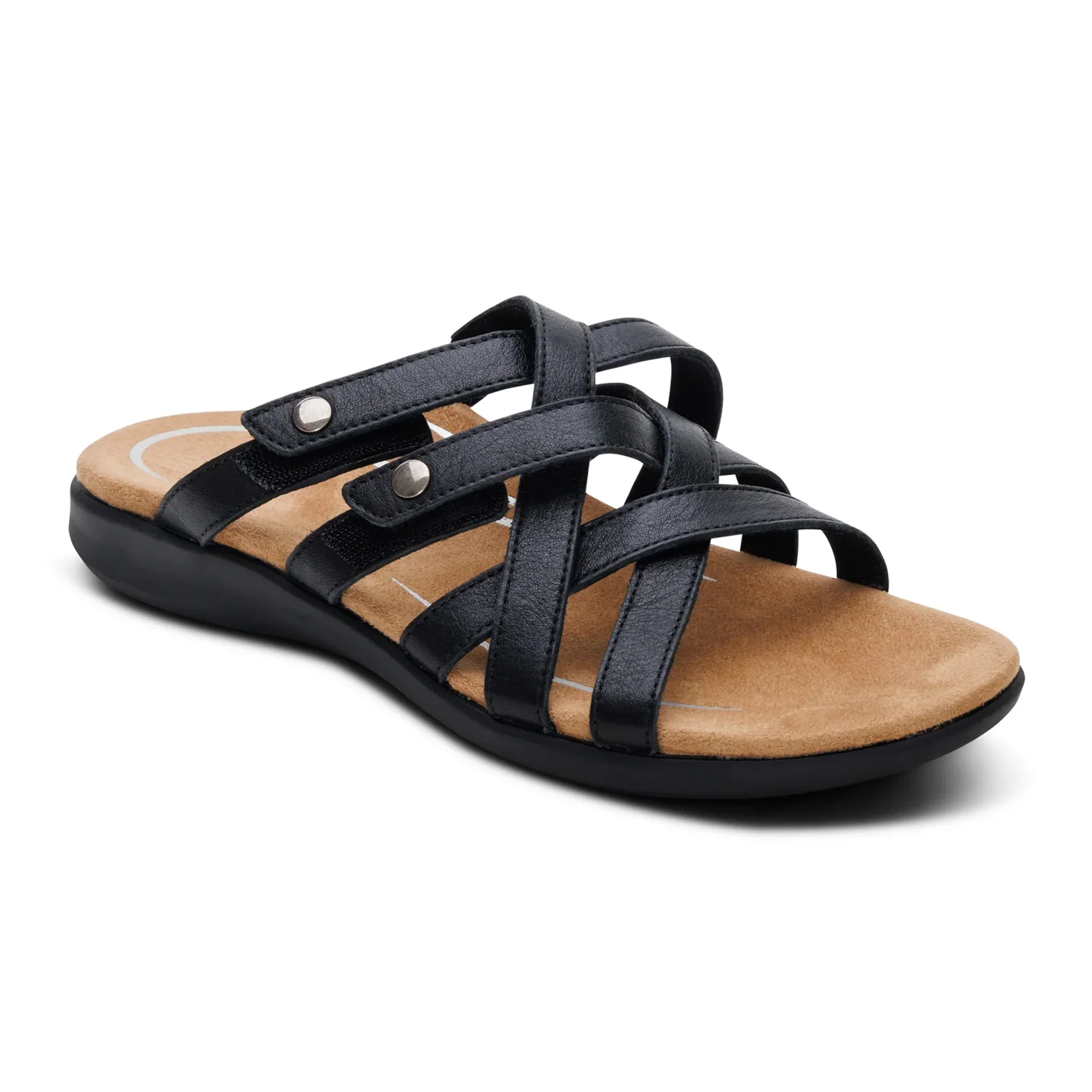 Aetrex Kasey Slide Sandal (Women) - Black - Image 7