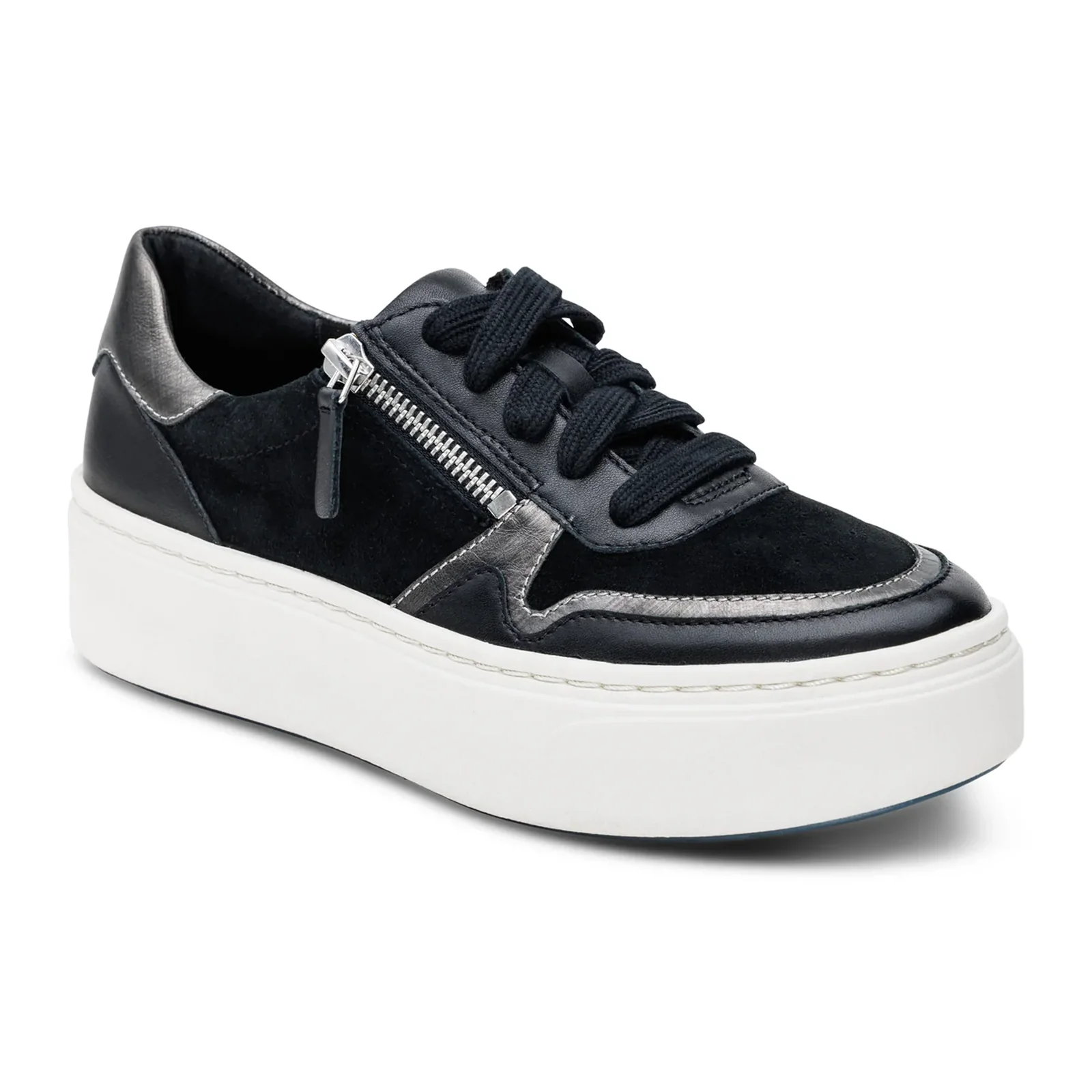 Aetrex Leigh Sneaker (Women) - Black - Image 3