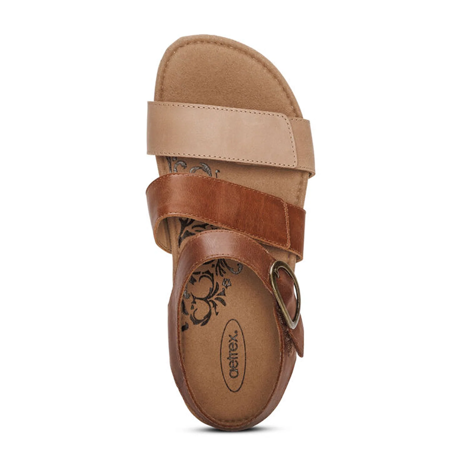 Aetrex Lilly Backstrap Sandal (Women) - Walnut - Image 5