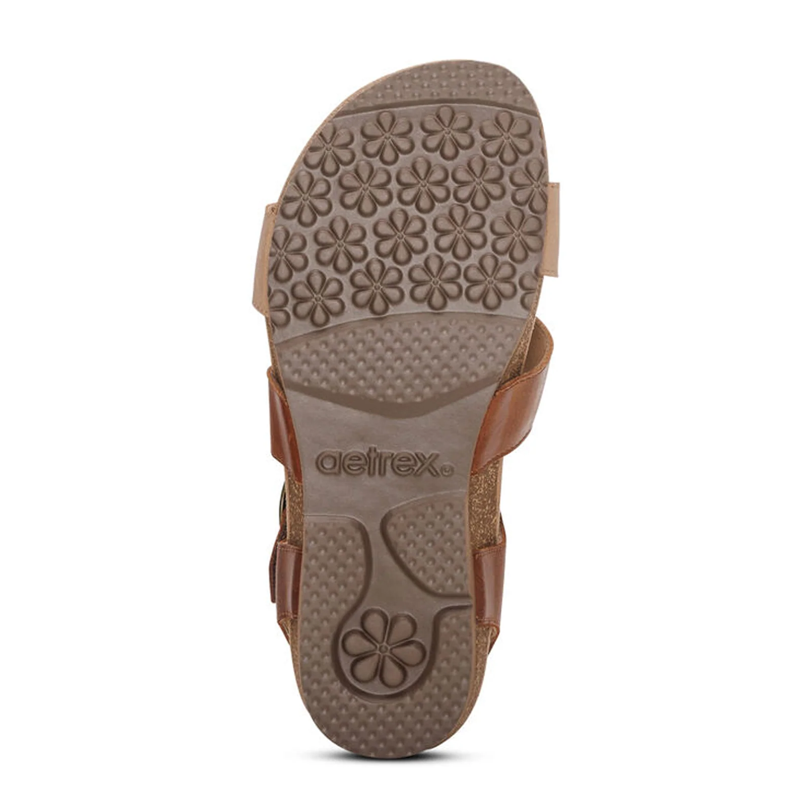 Aetrex Lilly Backstrap Sandal (Women) - Walnut - Image 6