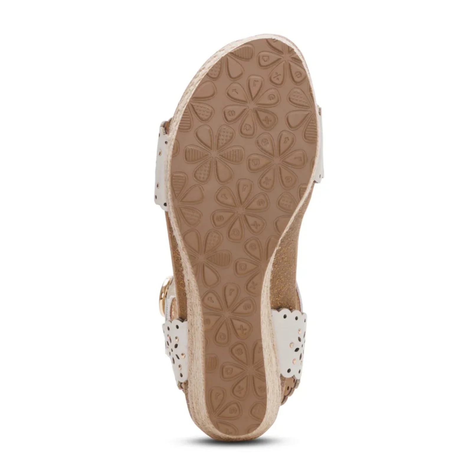 Aetrex Sydney Wedge Sandal (Women) - White Cutout - Image 6