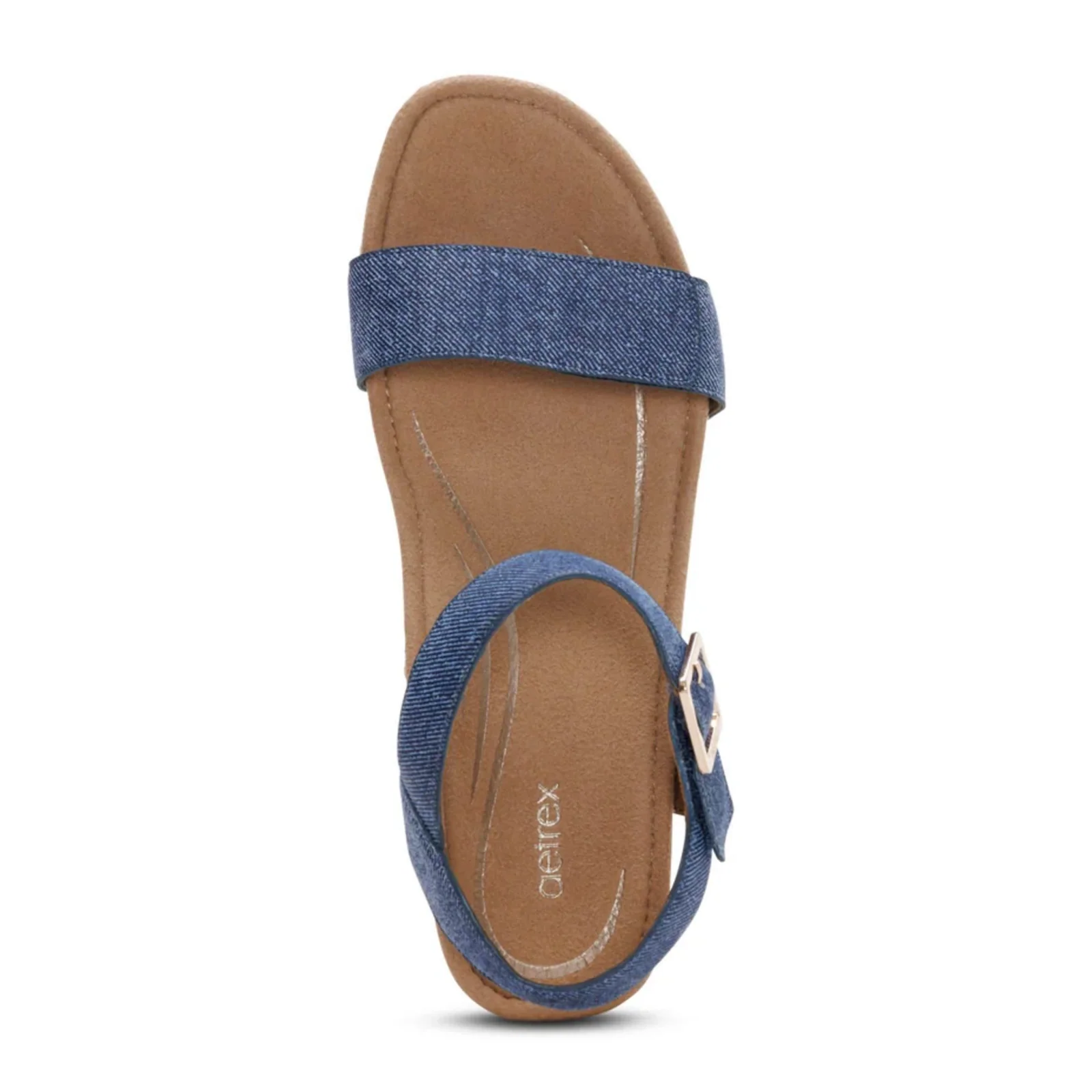 Aetrex Sydney Wedge Sandal (Women) - Denim - Image 4