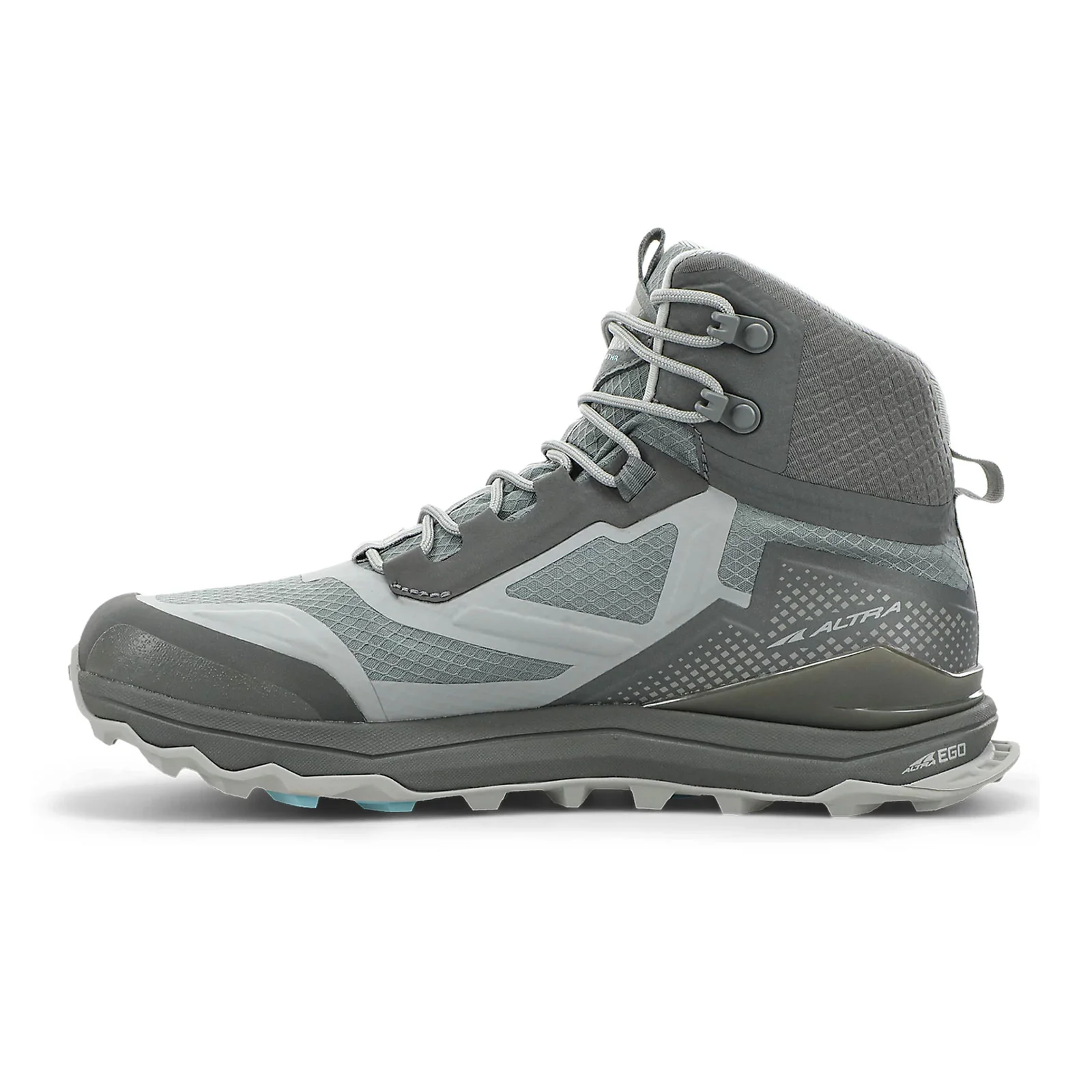Altra Lone Peak All-Weather Mid Trail Shoe (Women) - Gray/Green - Image 2
