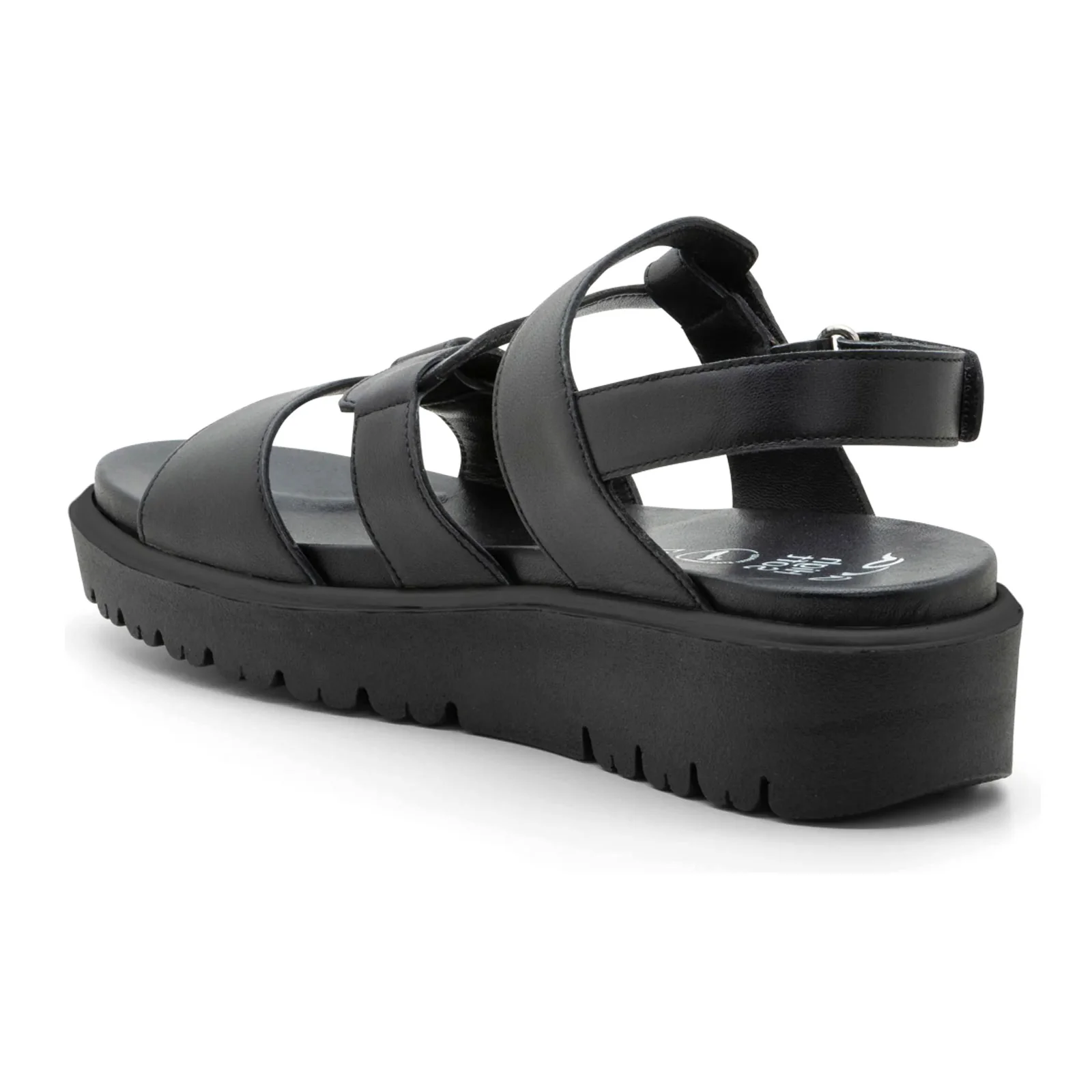 Ara Bayview Wedge Sandal (Women) - Black Nappa Leather - Image 3