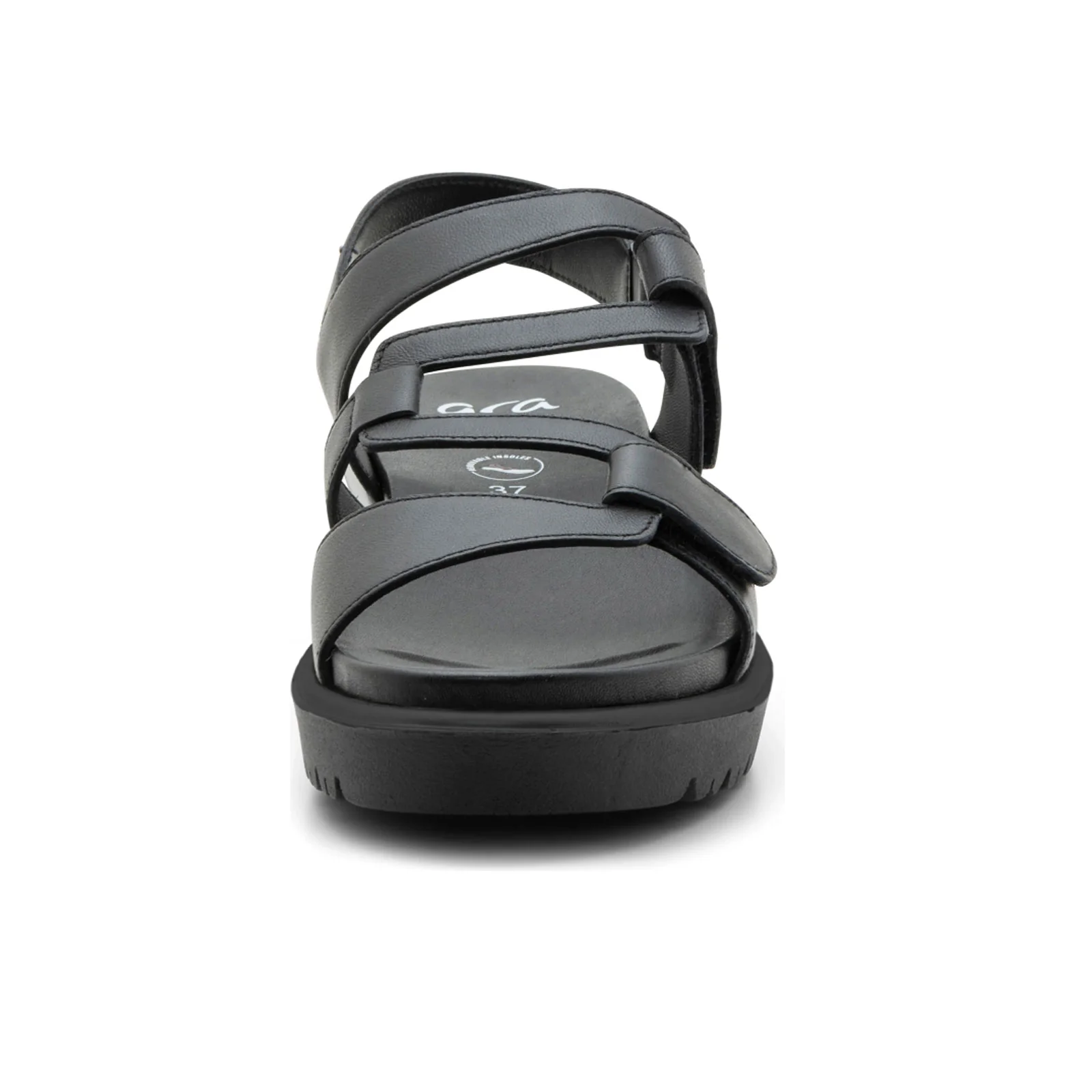 Ara Bayview Wedge Sandal (Women) - Black Nappa Leather - Image 4