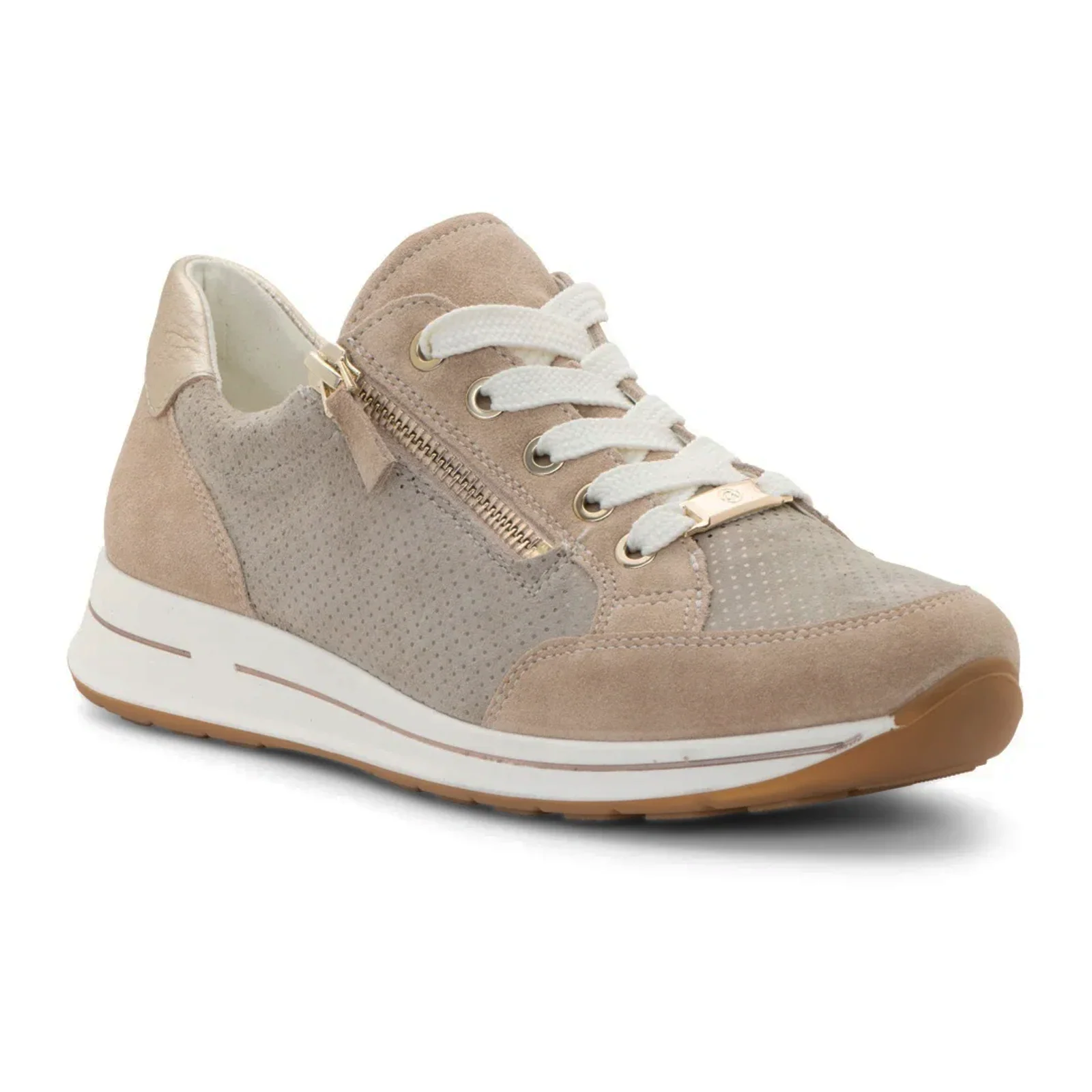 Ara Oleanna Sneaker (Women) - Sand/Platinum Suede - Image 3