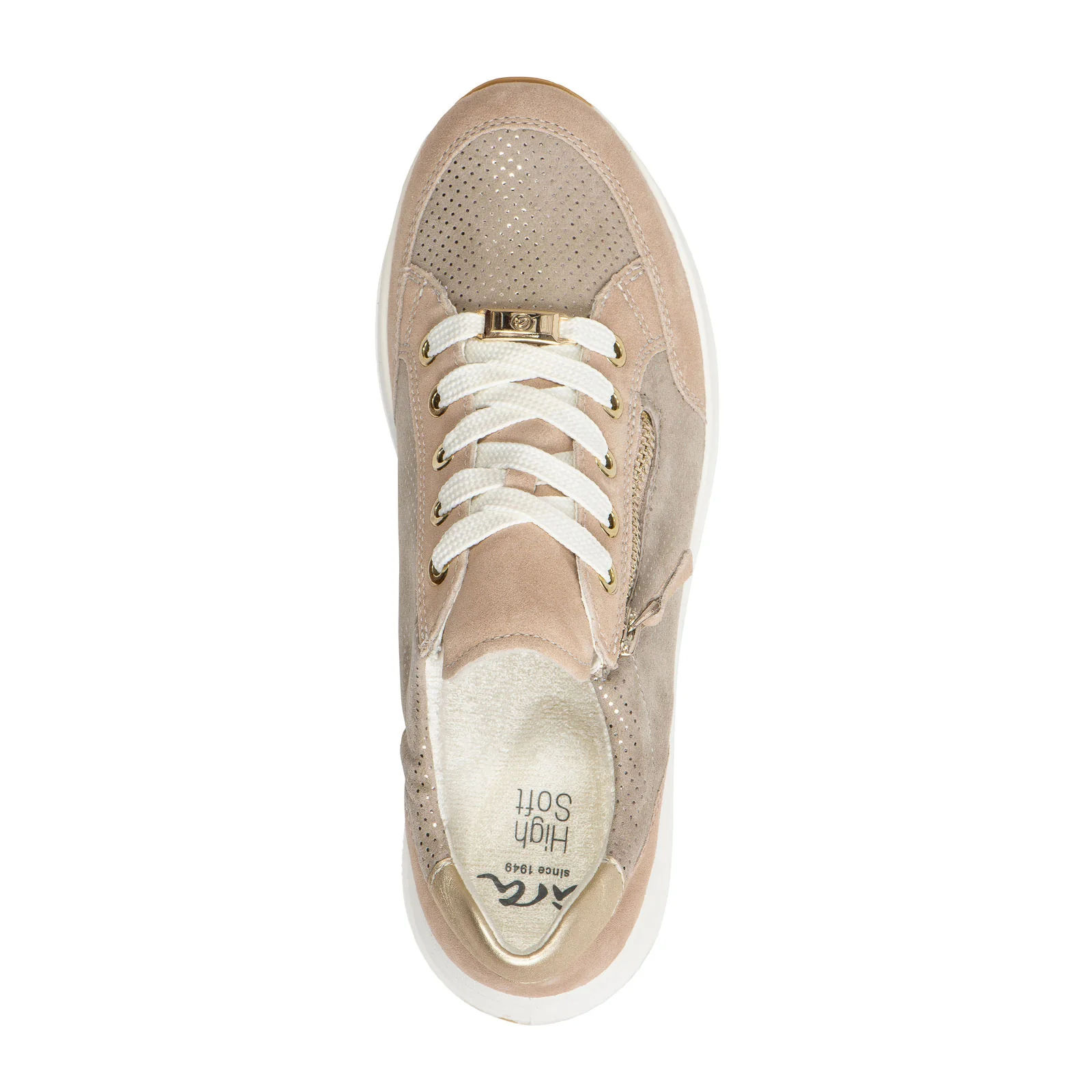 Ara Oleanna Sneaker (Women) - Sand/Platinum Suede - Image 6