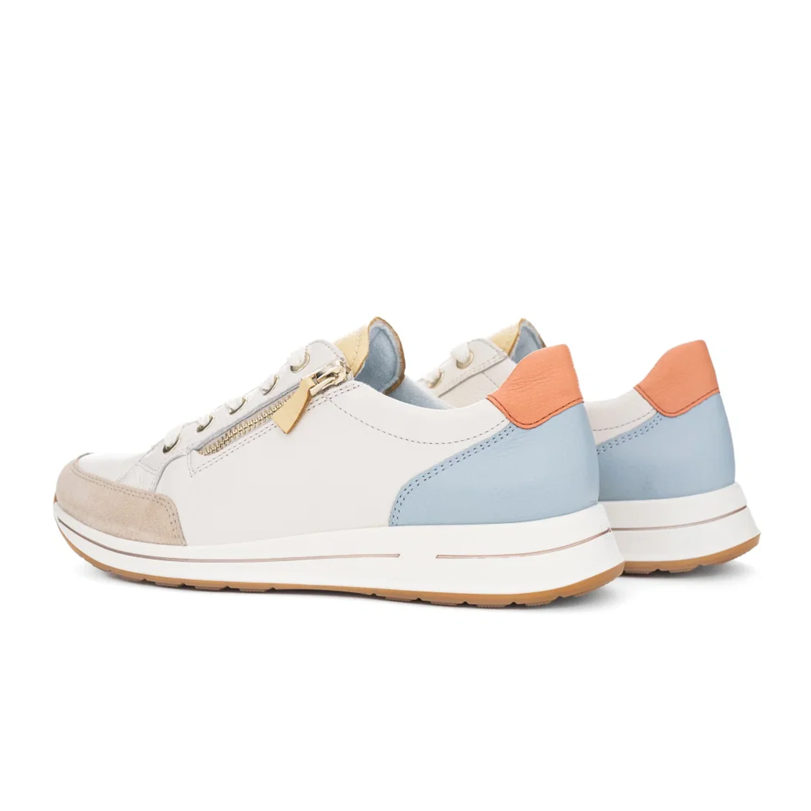 Ara Oleanna Sneaker (Women) - Cream/Vanilla/Aqua/Peach - Image 4