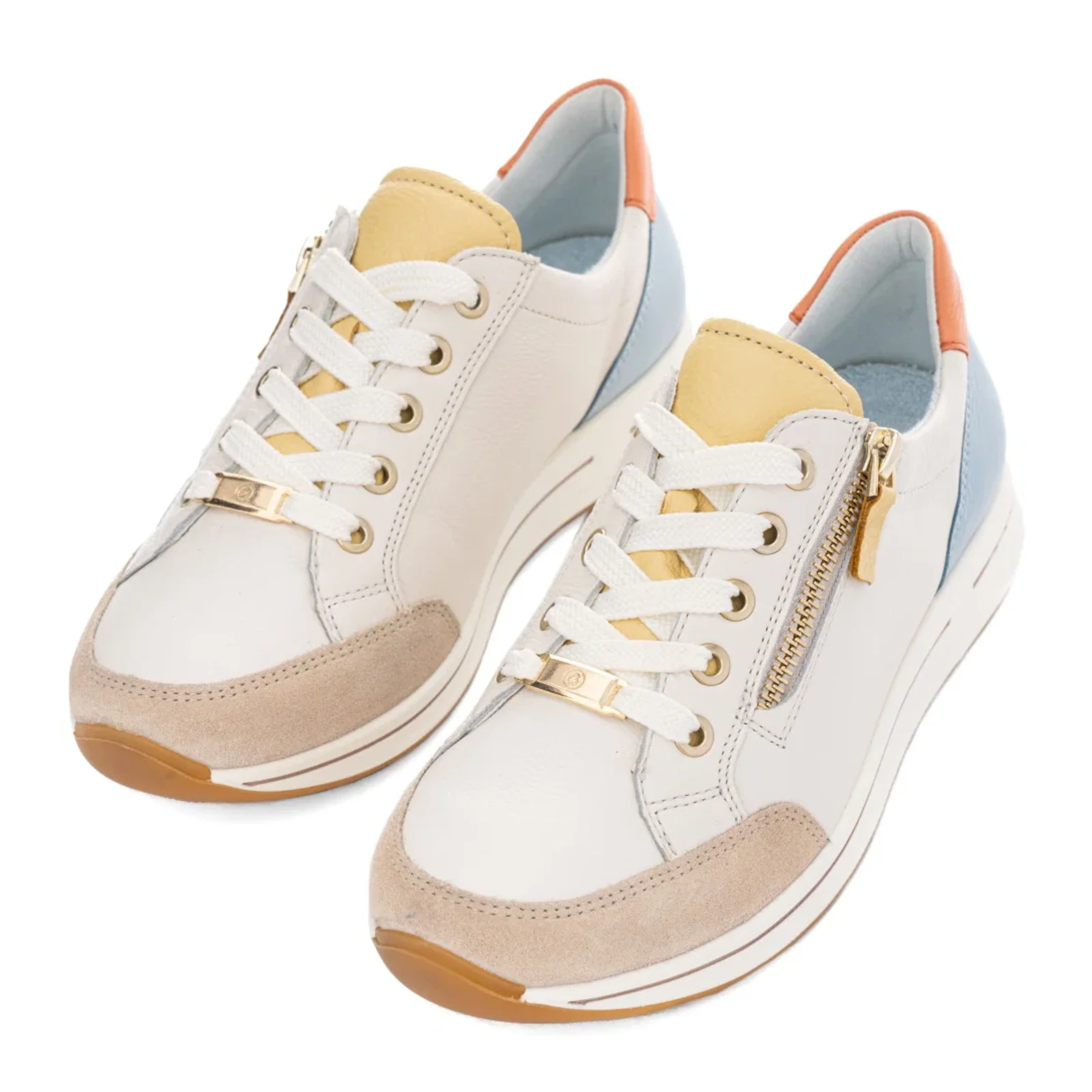Ara Oleanna Sneaker (Women) - Cream/Vanilla/Aqua/Peach - Image 5