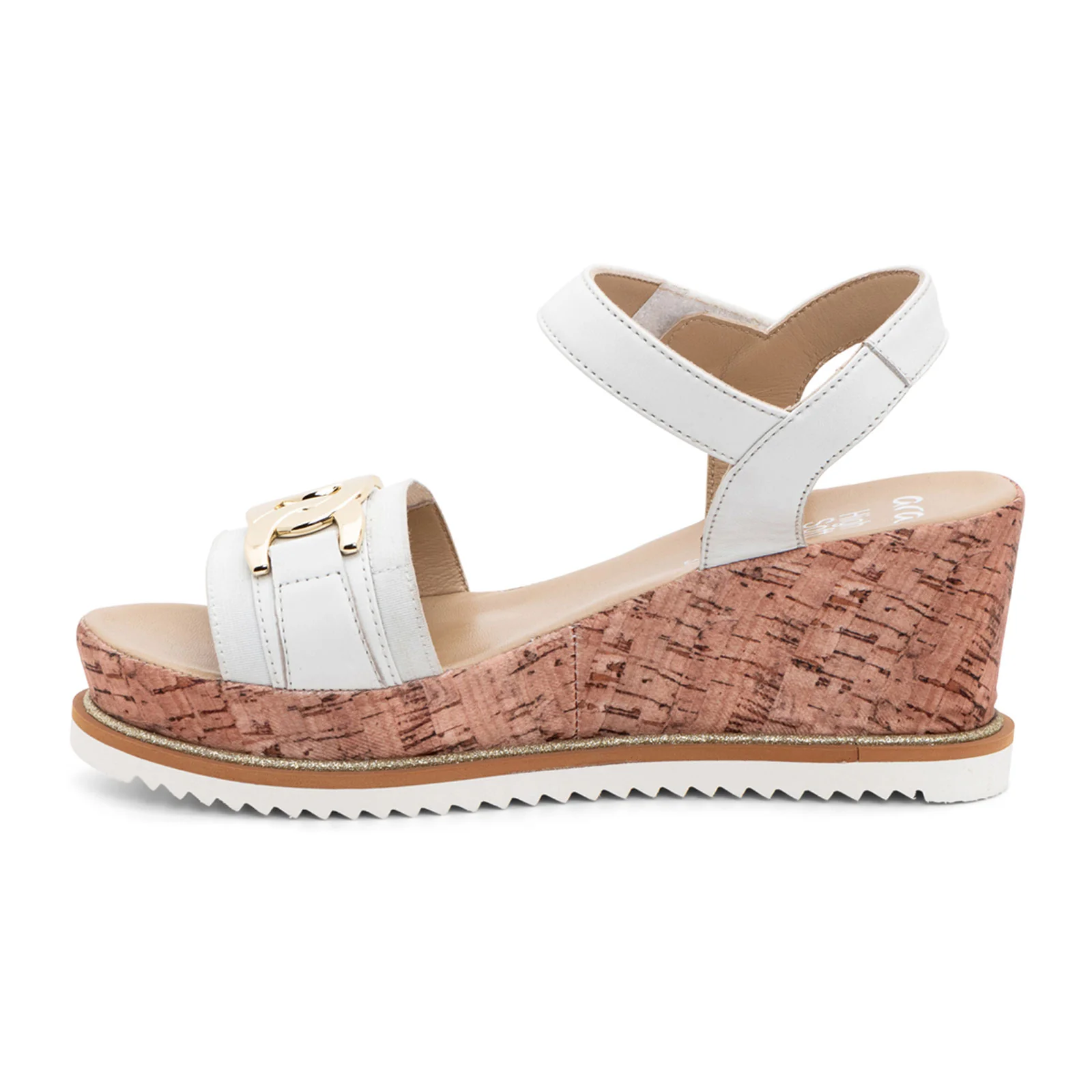 Ara Palmdale Wedge Sandal (Women) - White Nappa Leather - Image 3