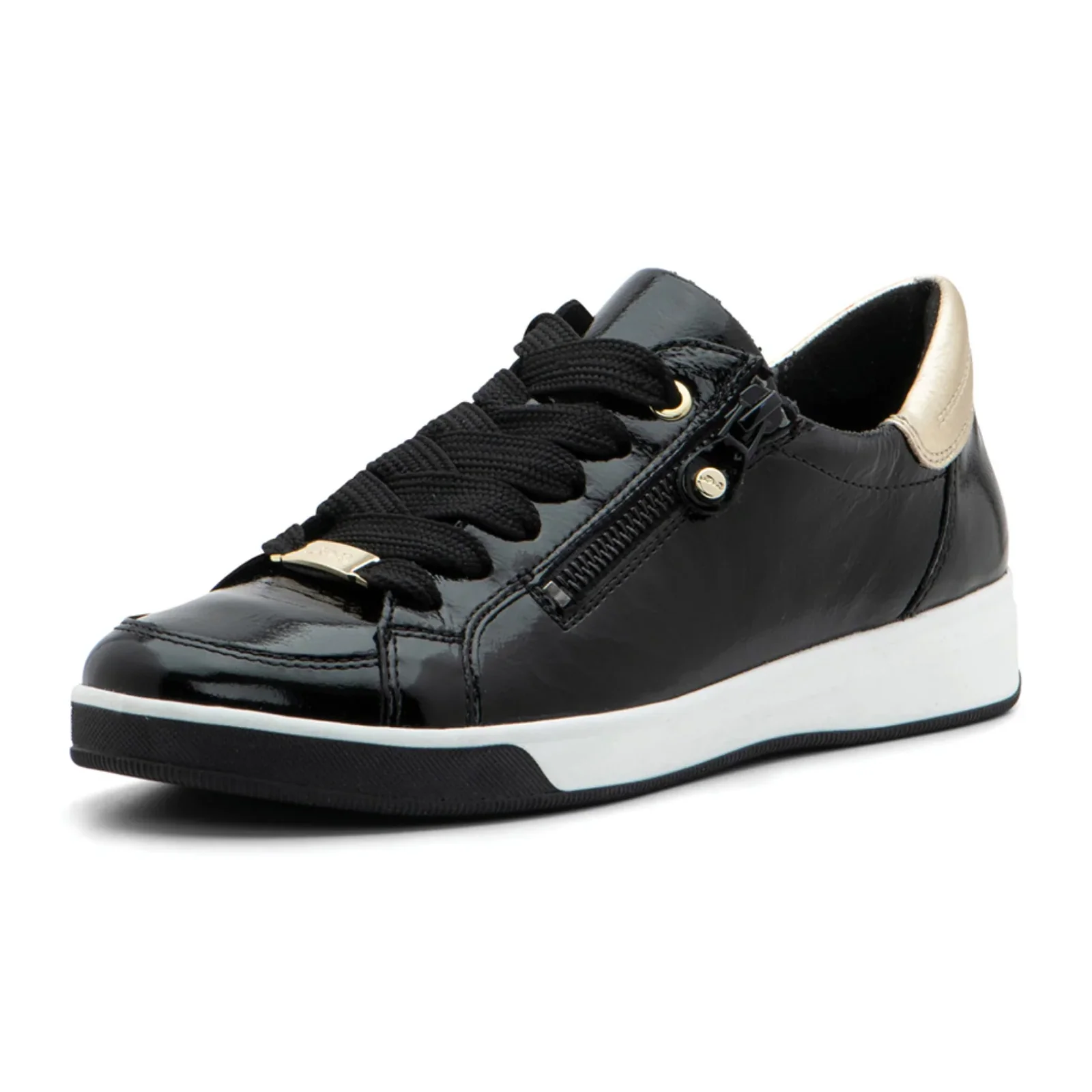 Ara Rei-Low Sneaker (Women) - Black Patent - Image 2
