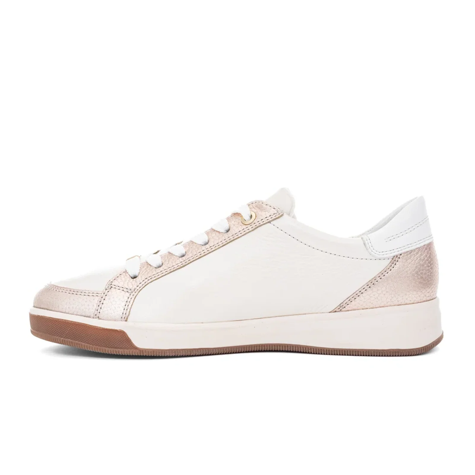 Ara Rei-Low Sneaker (Women) - Cream Calf/Sand Metallic - Image 2