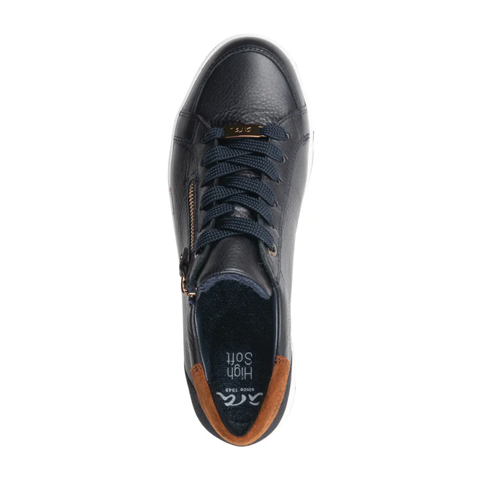 Ara Rei-Low Sneaker (Women) - Navy Calf Leather - Image 3