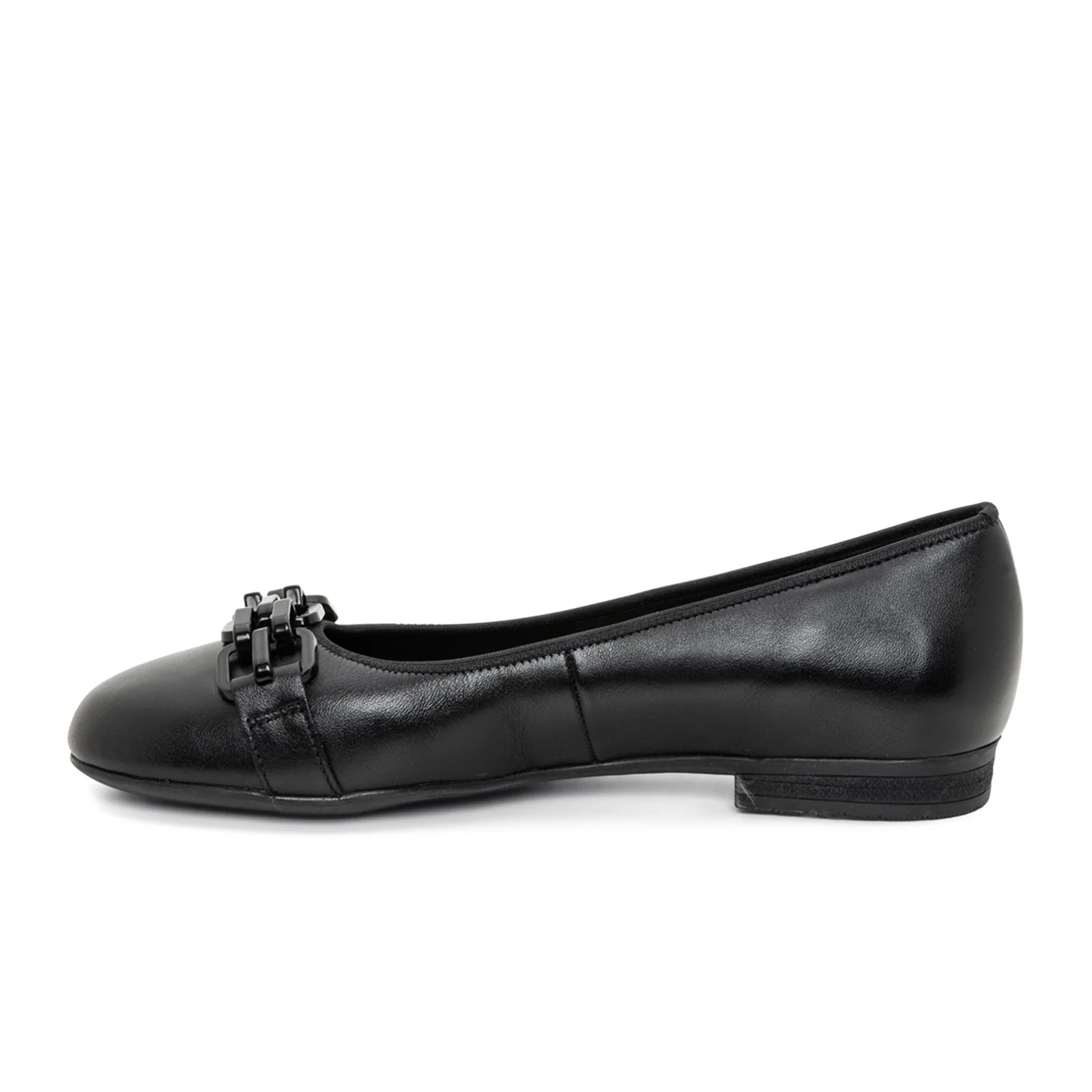 Ara Scout Chain Flat (Women) - Black Leather - Image 2