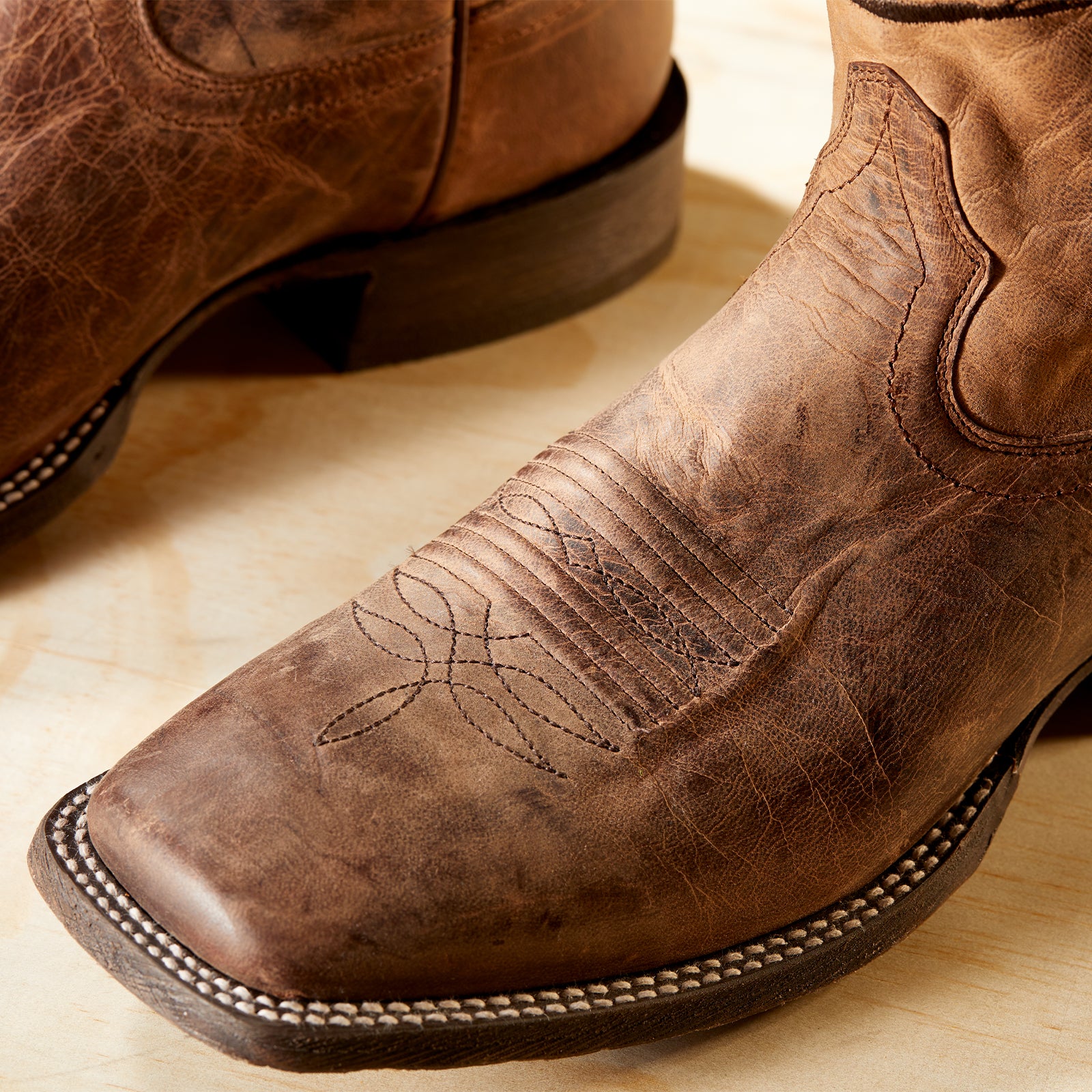 Ariat Circuit Patriot Western Boot (Men) - Weathered Tan - Image 6