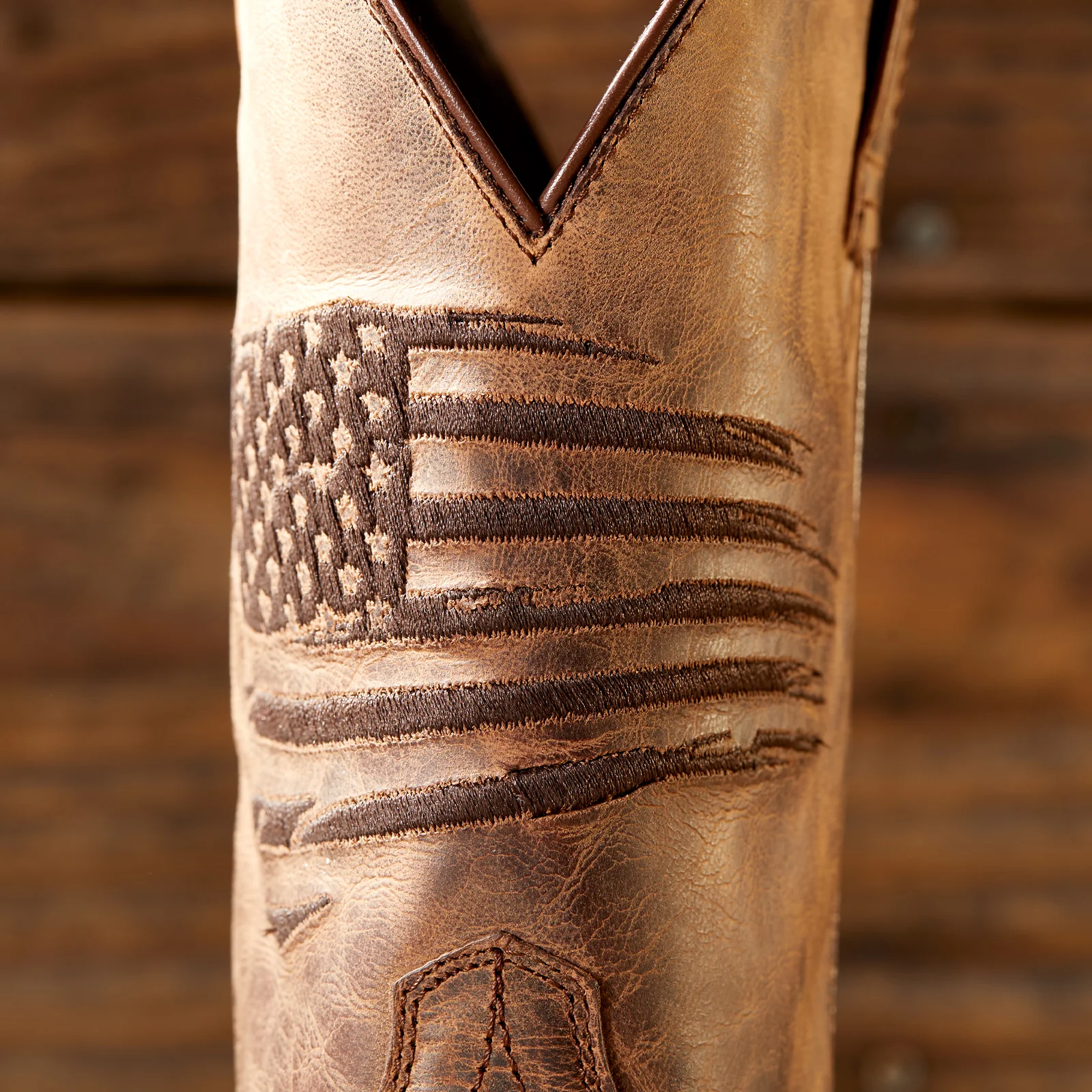 Ariat Circuit Patriot Western Boot (Men) - Weathered Tan - Image 7